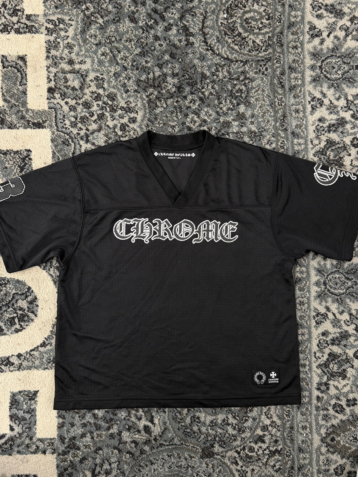 CHROME HEARTS mesh jersey black S U