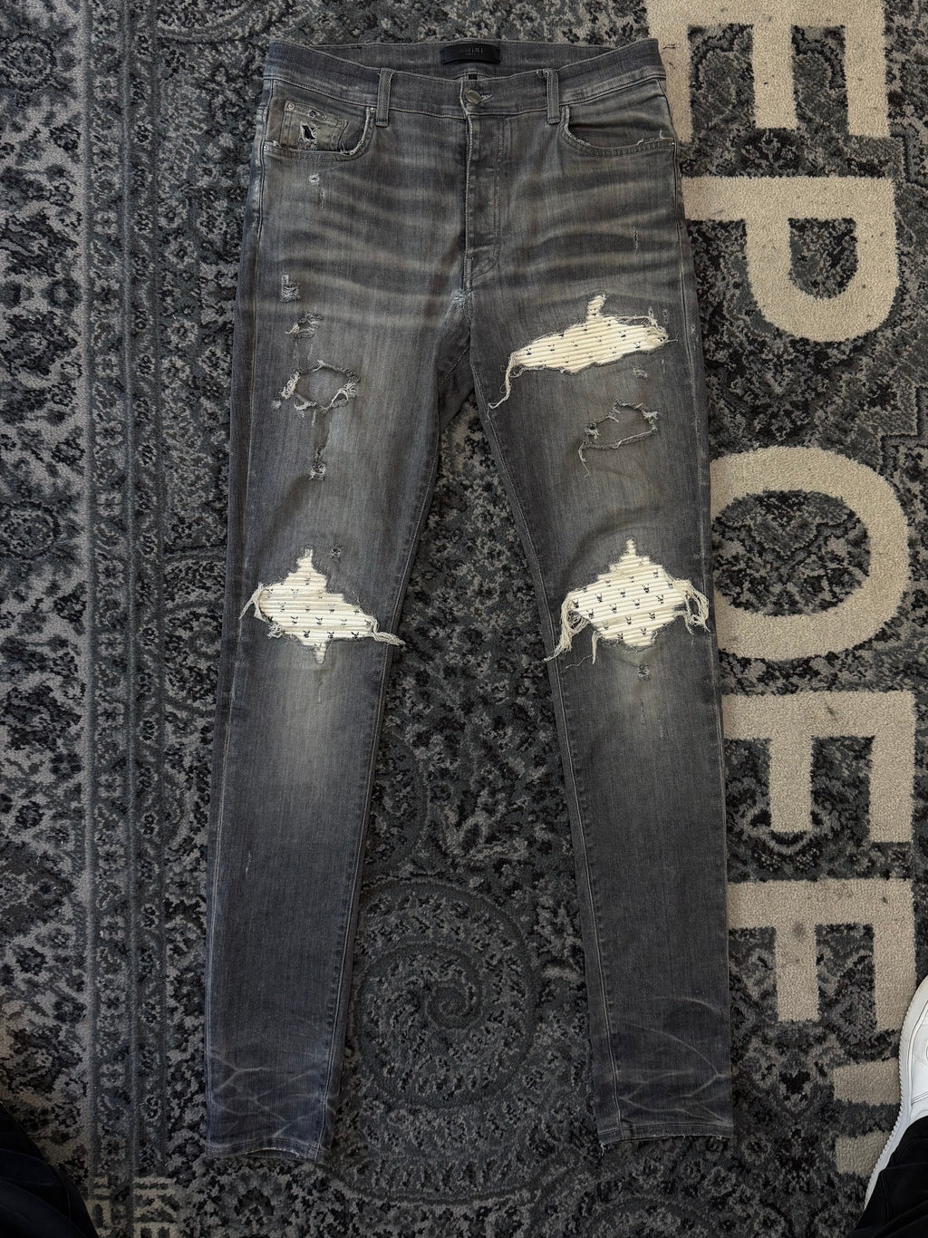 AMIRI playboy patch mx1 jeans grey 34 U (flawed)