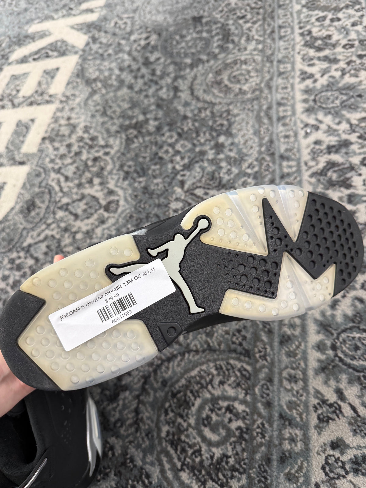 JORDAN 6 chrome metallic 13M OG ALL U