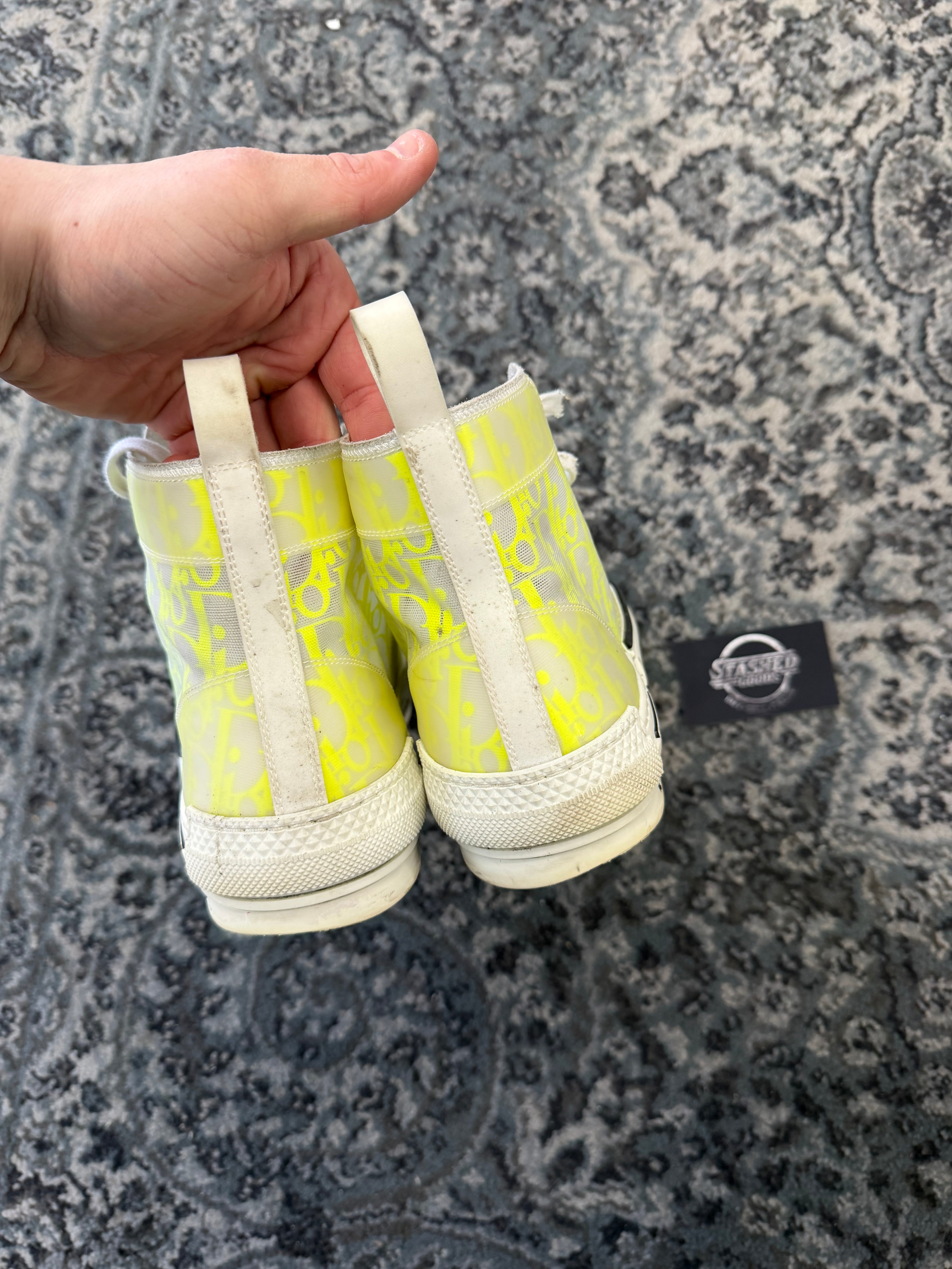DIOR b23 hightops lime/white 43 (10M) NB U
