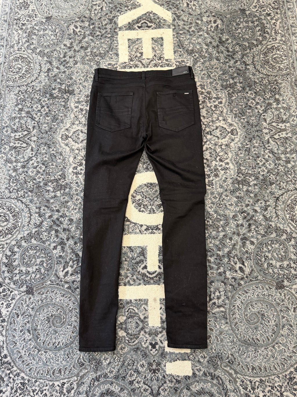 AMIRI black bandana mx1 jeans black 36 U