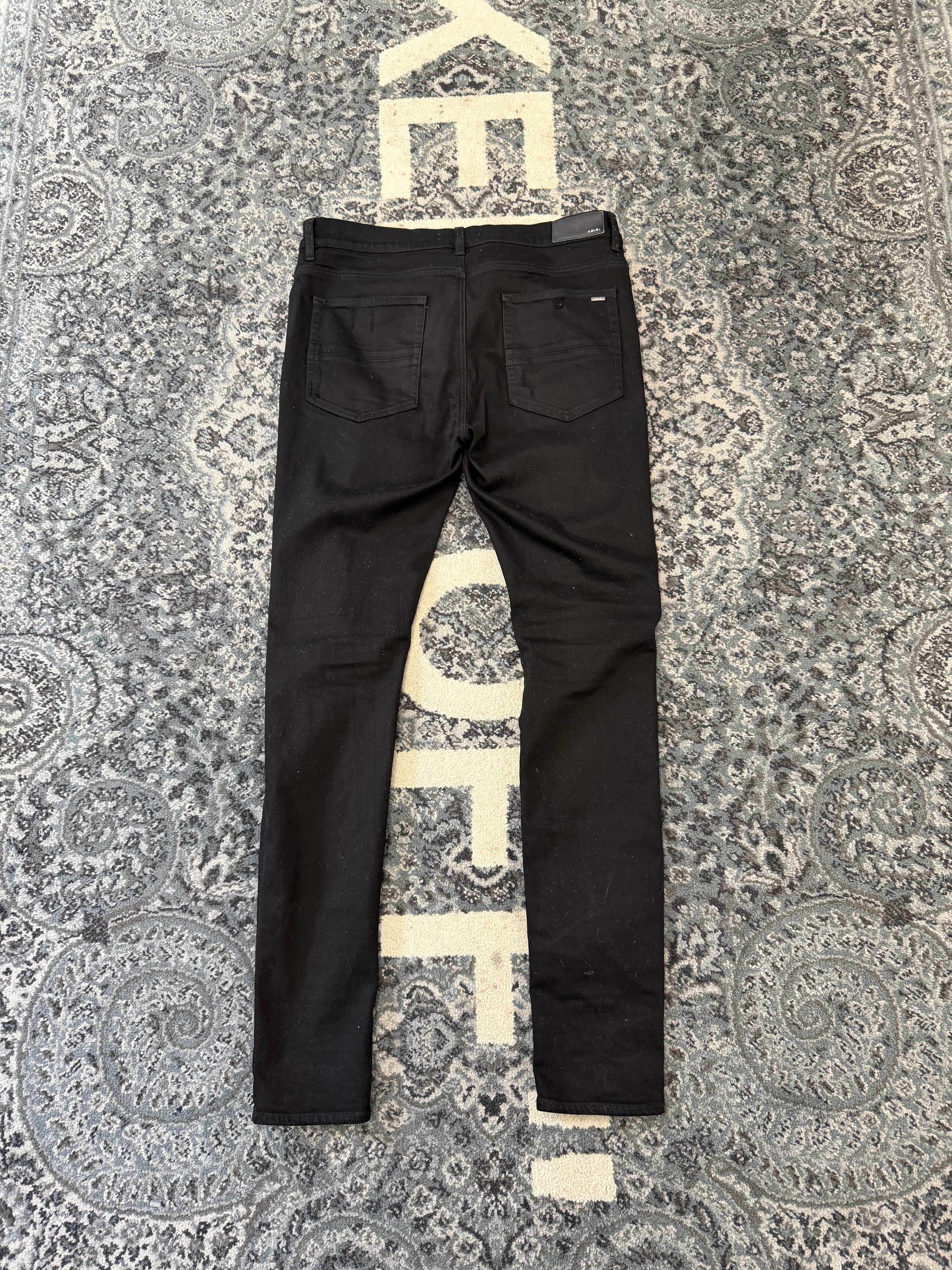 AMIRI black bandana mx1 jeans black 36 U