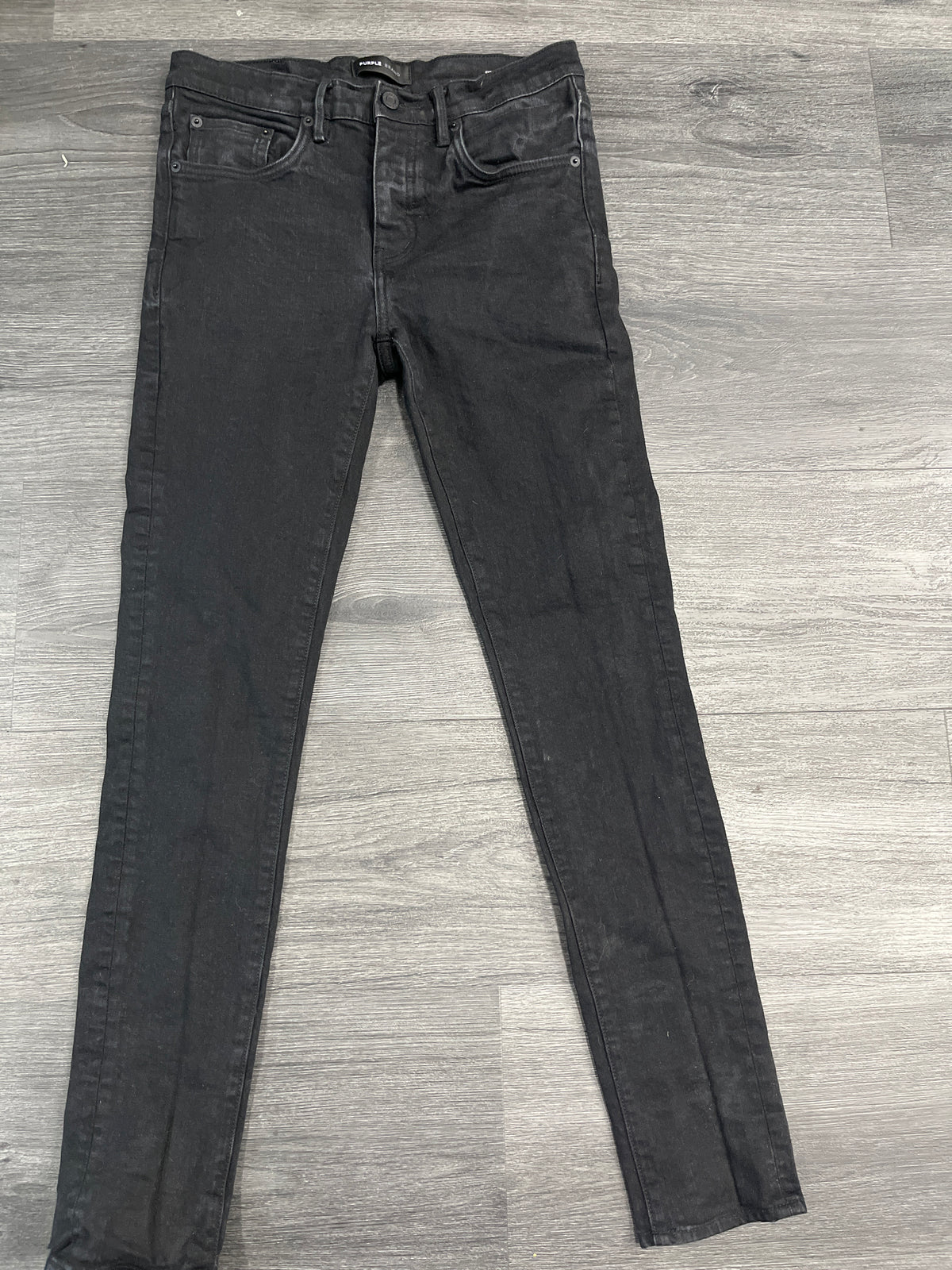 purple black jeans sz 32 U