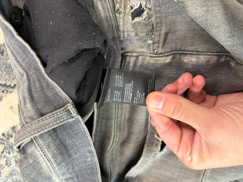 AMIRI playboy patch mx1 jeans grey 34 U (flawed)