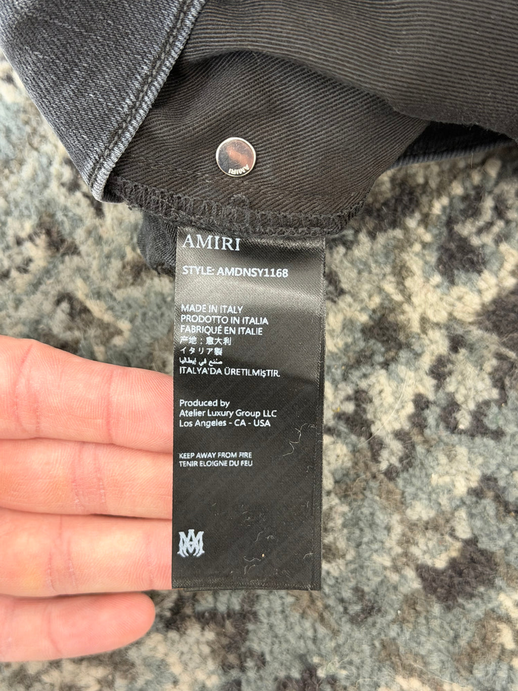 AMIRI hollywood club crystal jeans black 32 DSWT