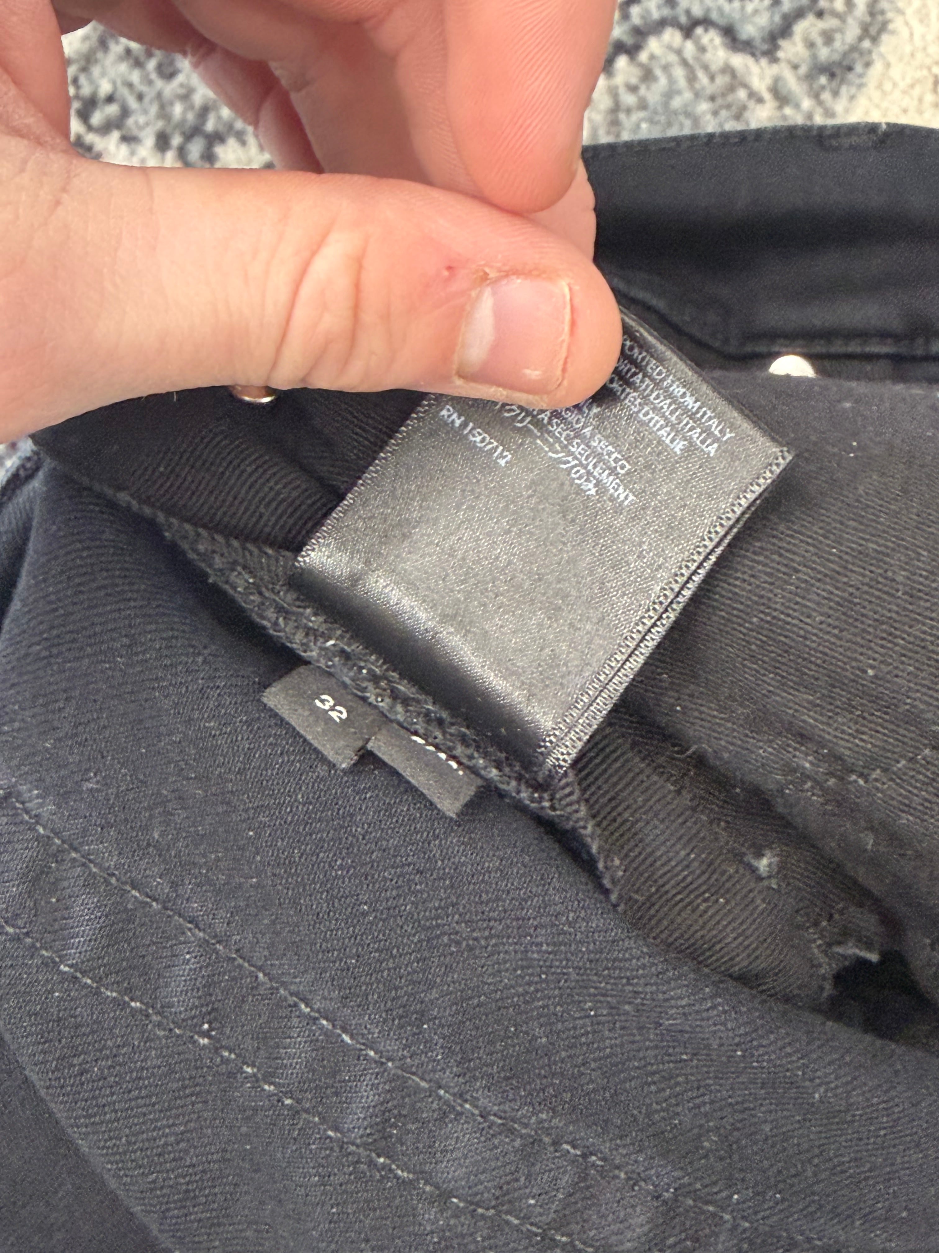 AMIRI mx1 blue/black patch jeans 32 U