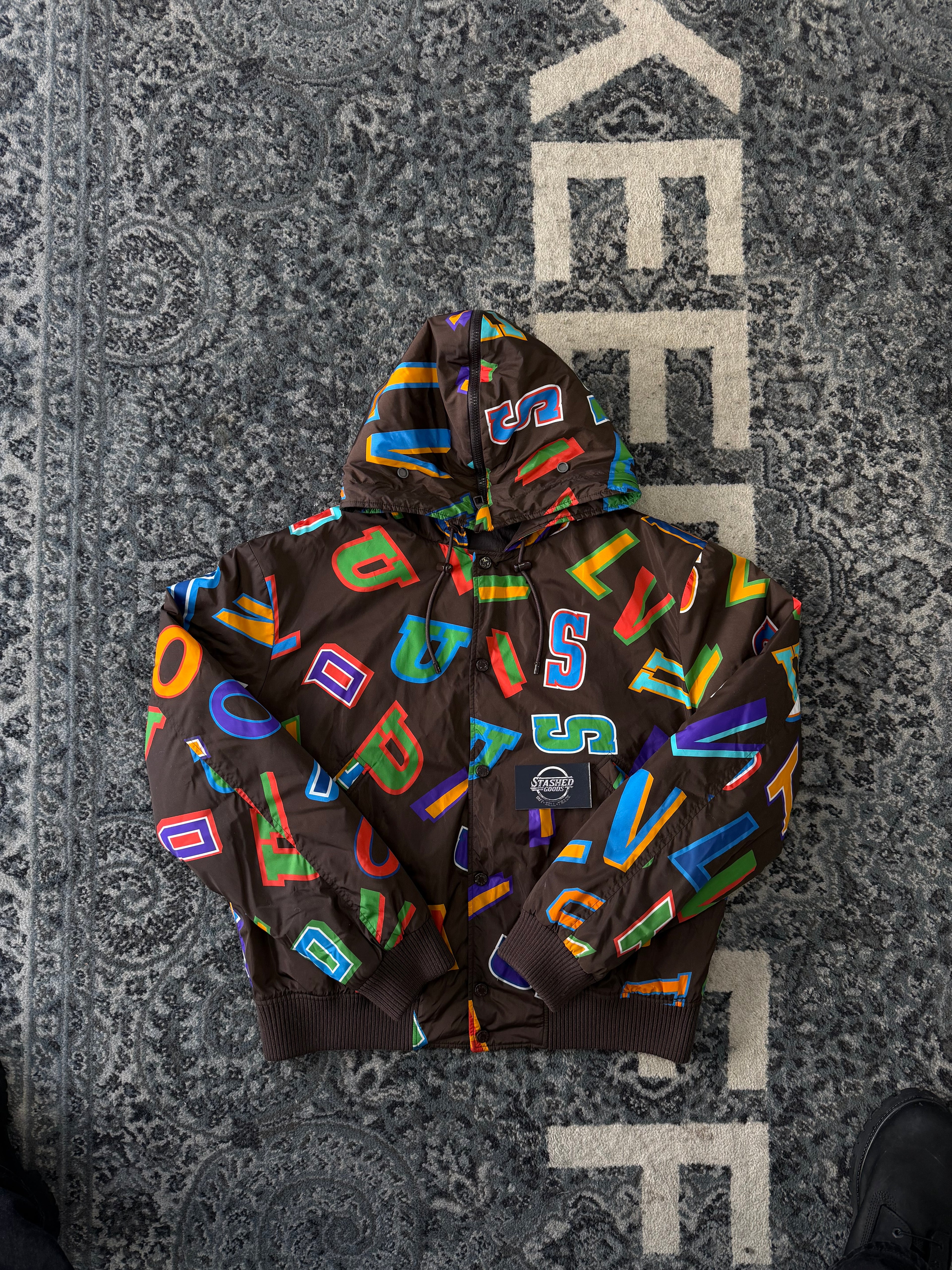 LVx NBA letters windbreaker brown 50 (L) U