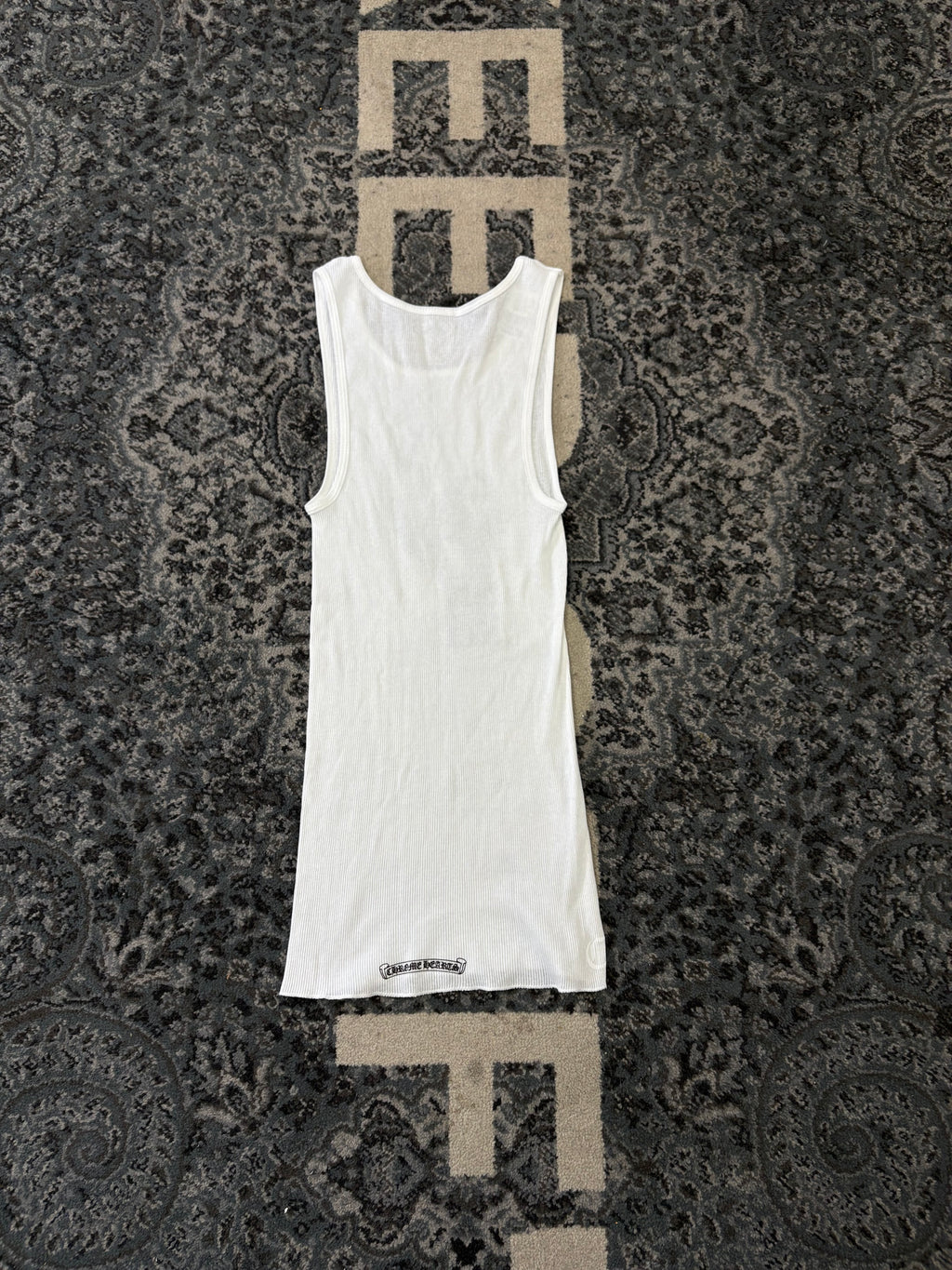 CHROME HEARTS stark middle finger tanktop dress L DS