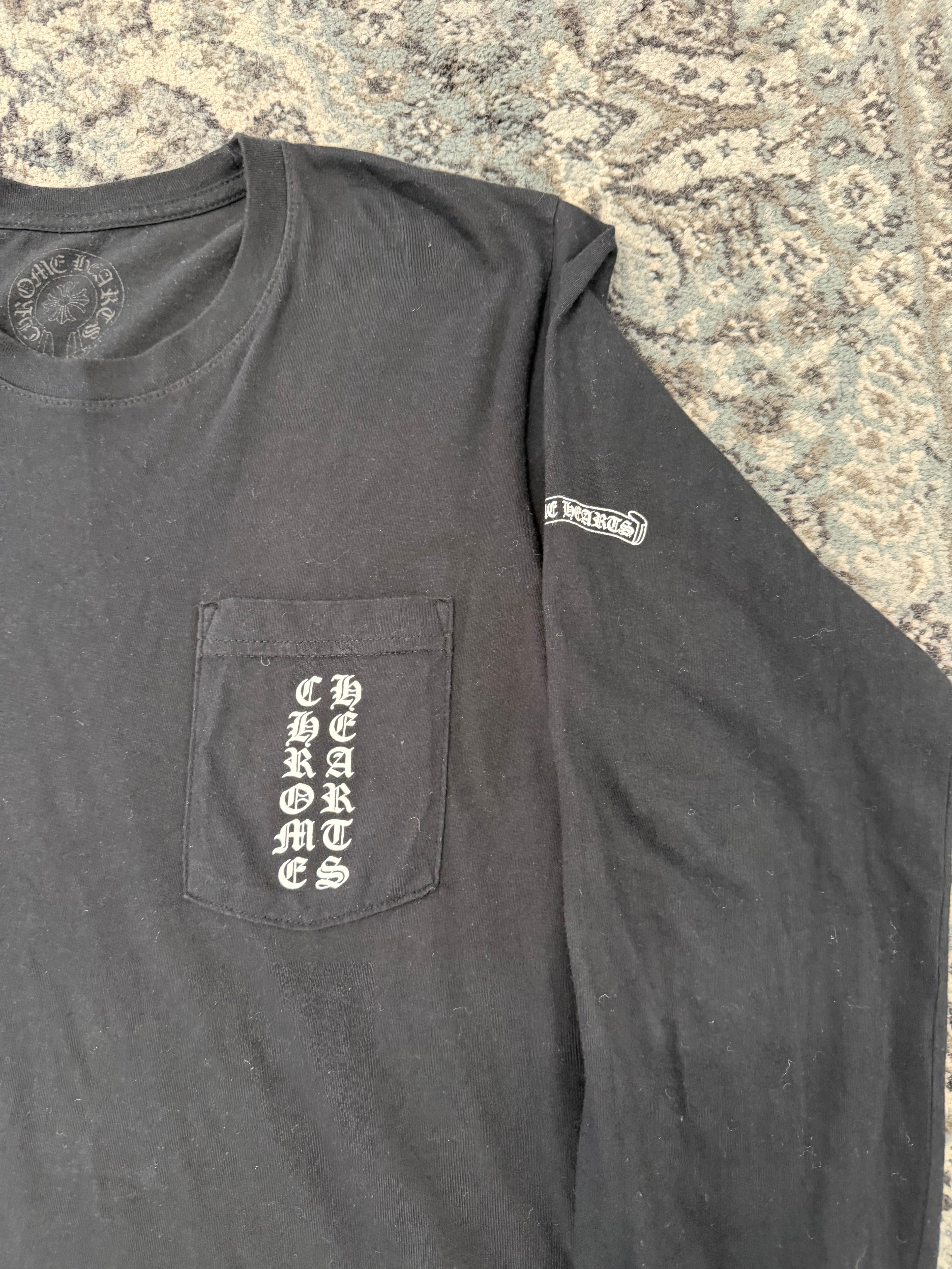 CHROME HEARTS t bar horseshoe L/S black M U