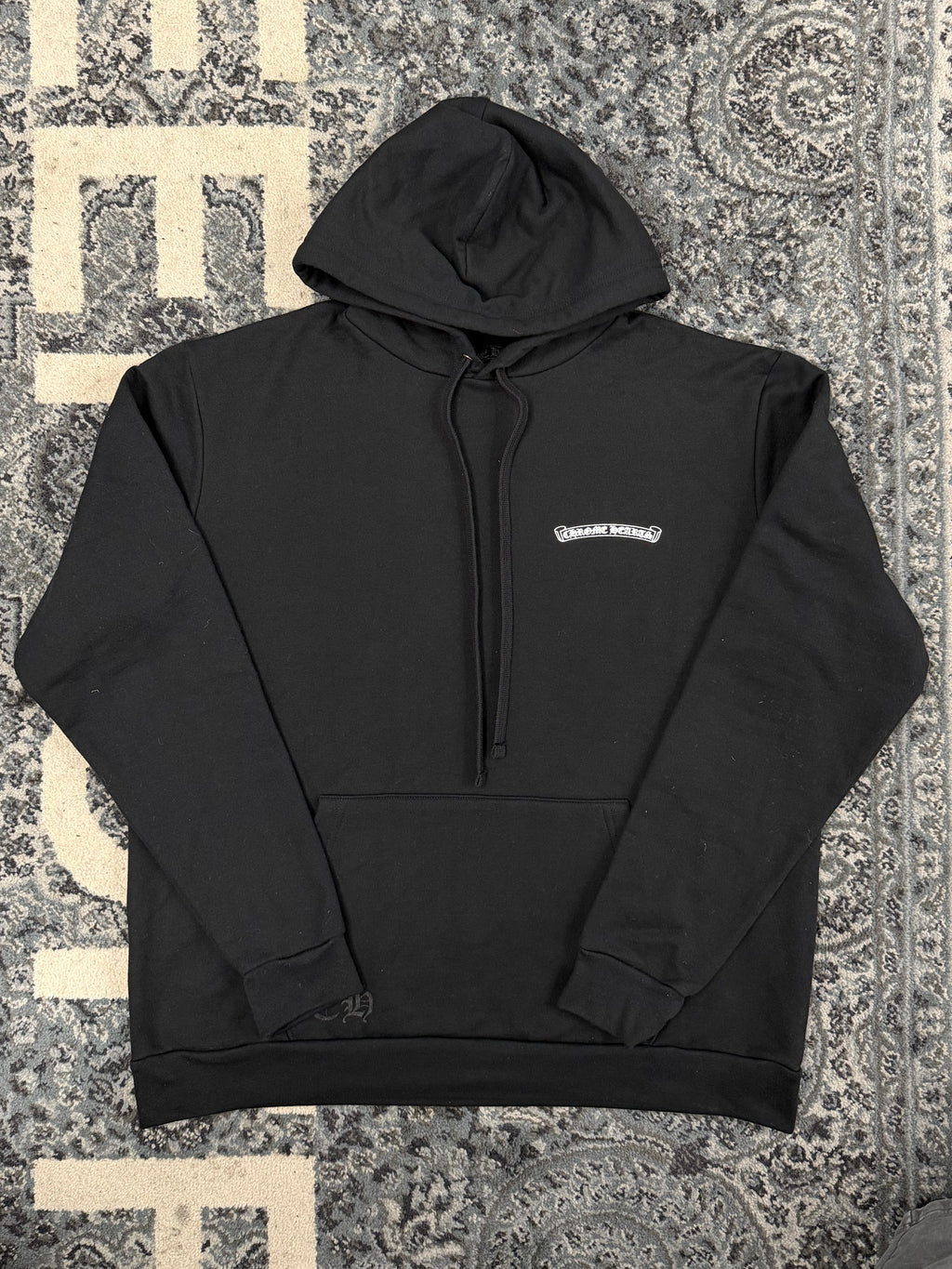 CHROME HEARTS st barth anchor hoodie black L DSWT