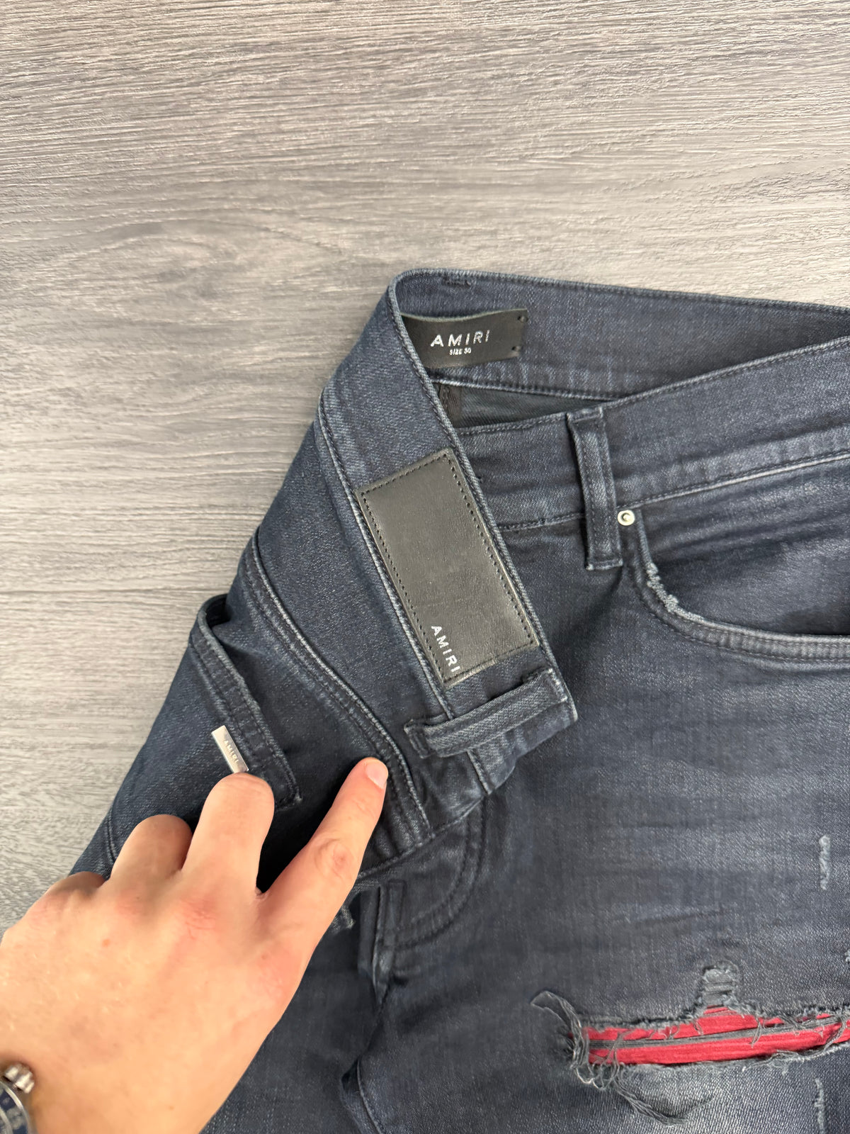 MA red patch mx1 jeans black 30 U