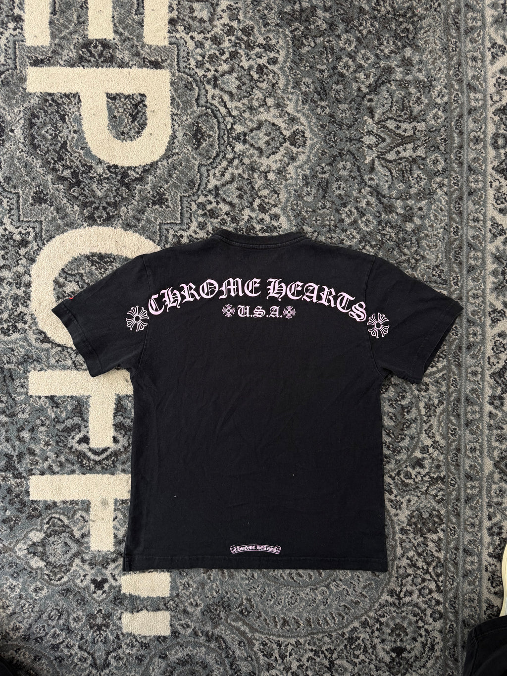 CHROME HEARTS matty boy tee black/pink M (Fits Small) U