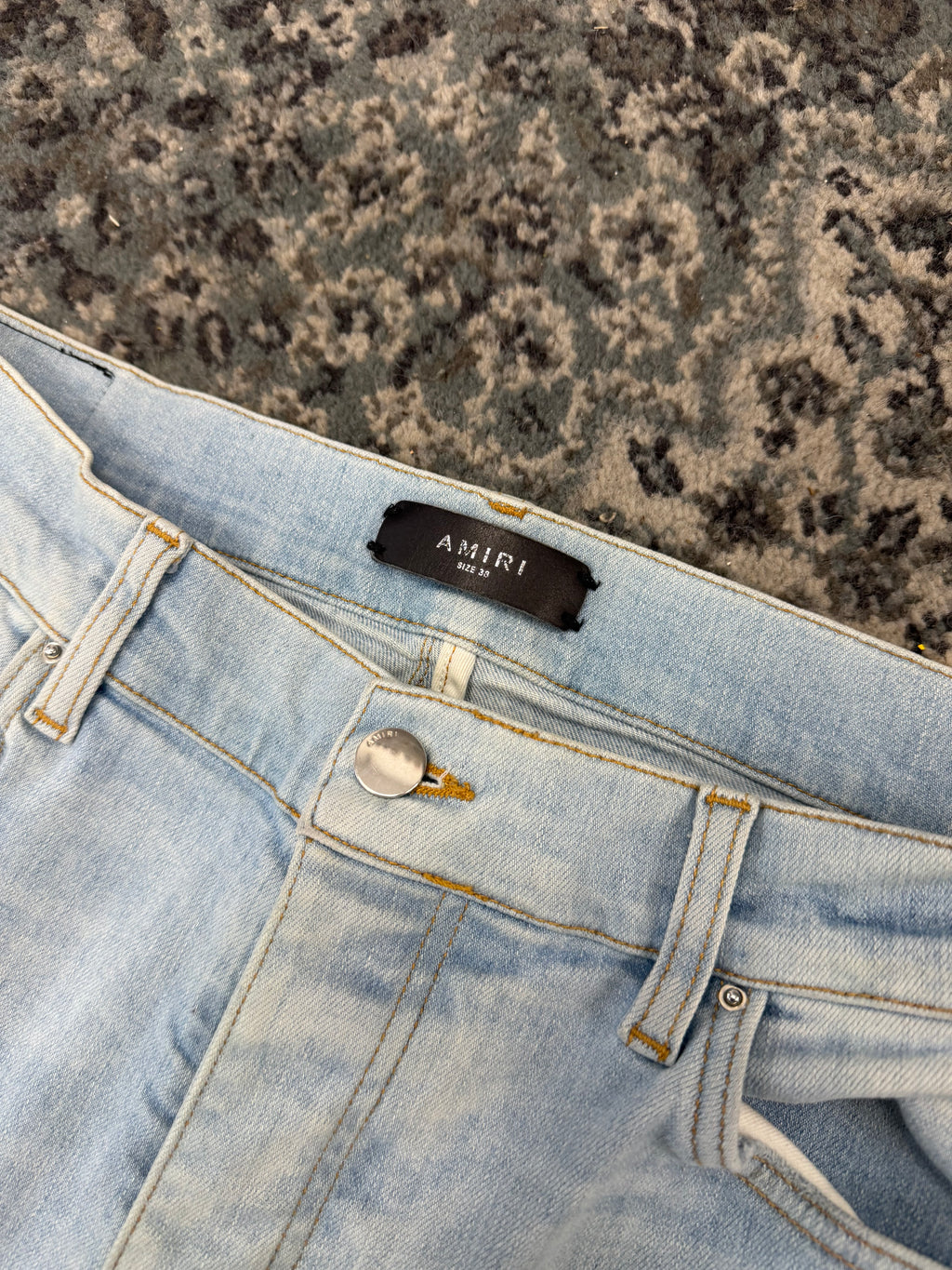MA tie dye colorful thrasher jeans indigo 38 U