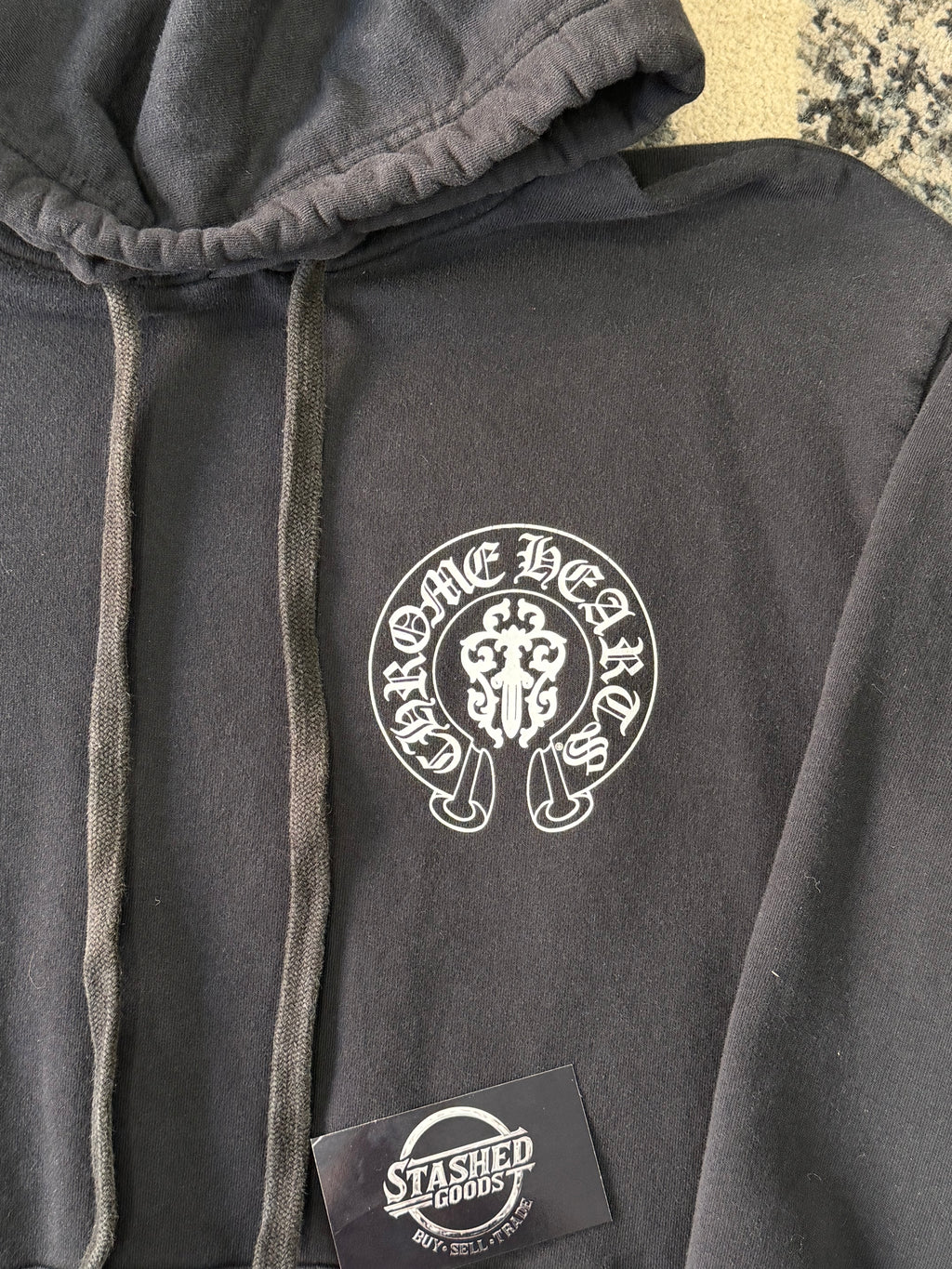 CHROME HEARTS usa horseshoe logo hoodie black M U