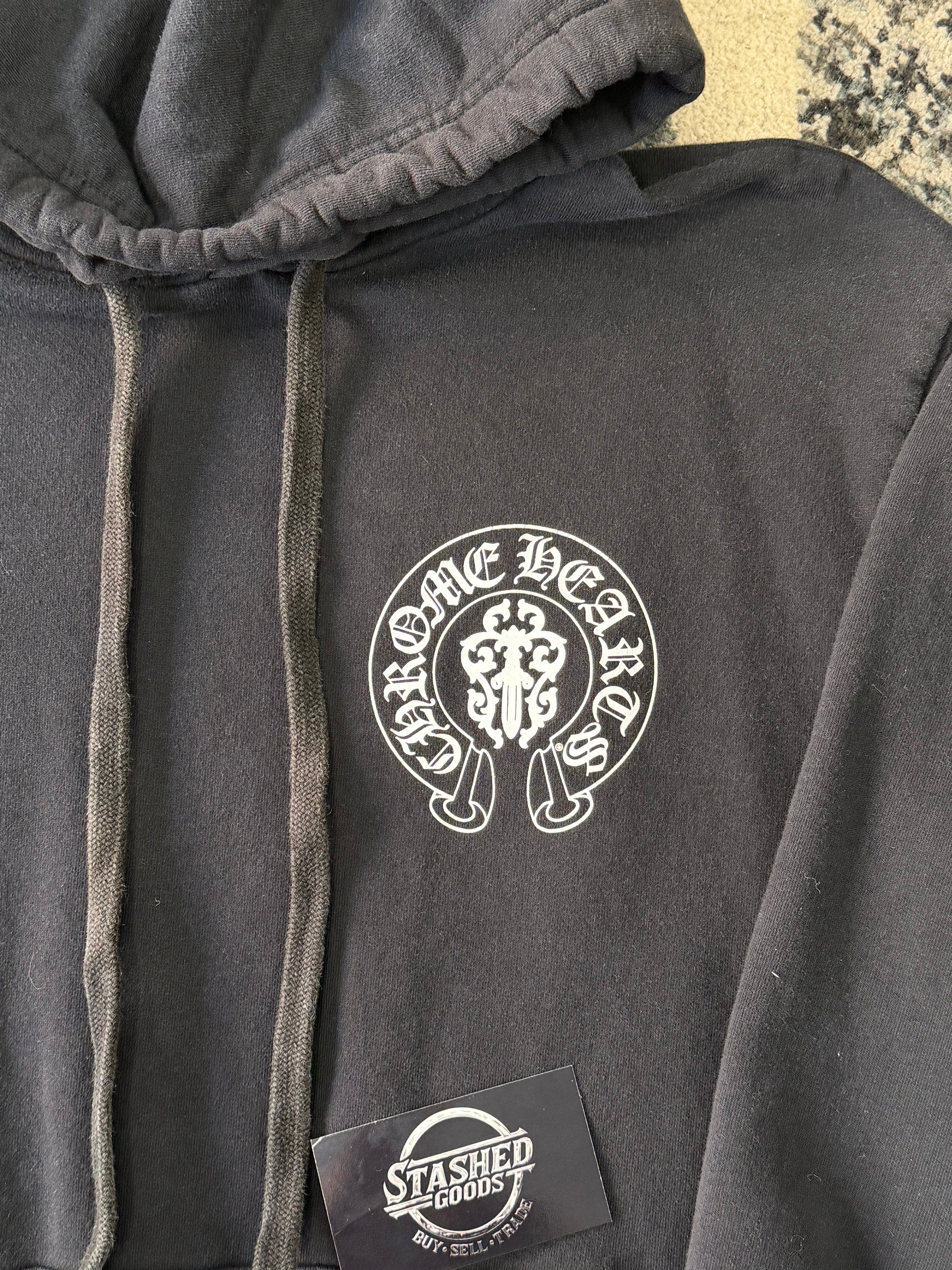 CHROME HEARTS usa horseshoe logo hoodie black M U