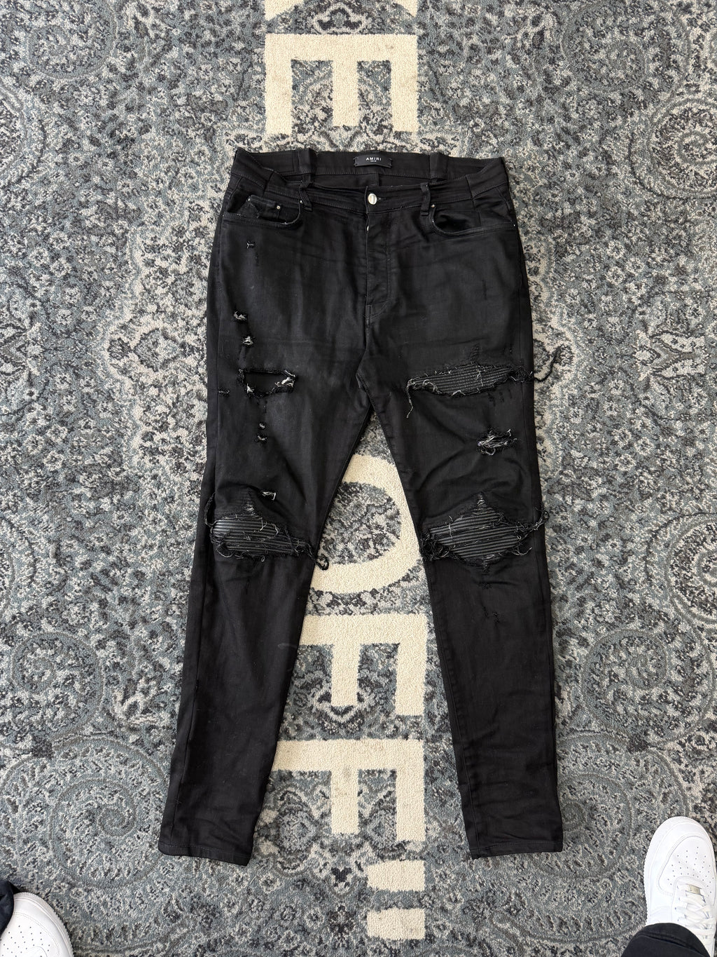 AMIRI black patch mx1 jeans black 38 U