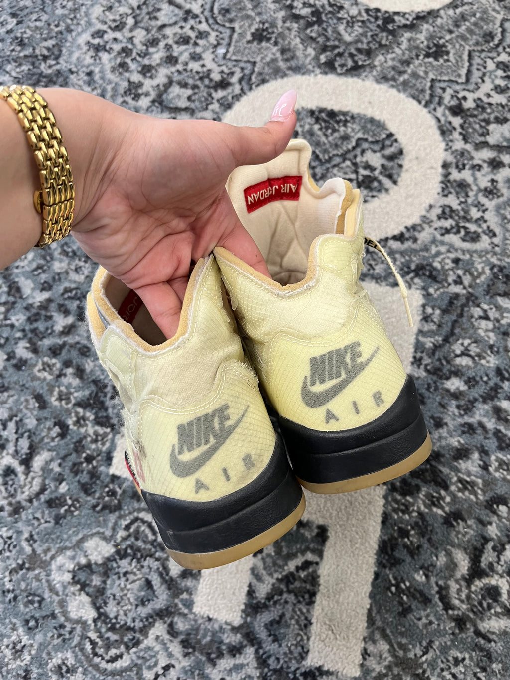 Jordan 5 Off White Sail Size 9 U NB