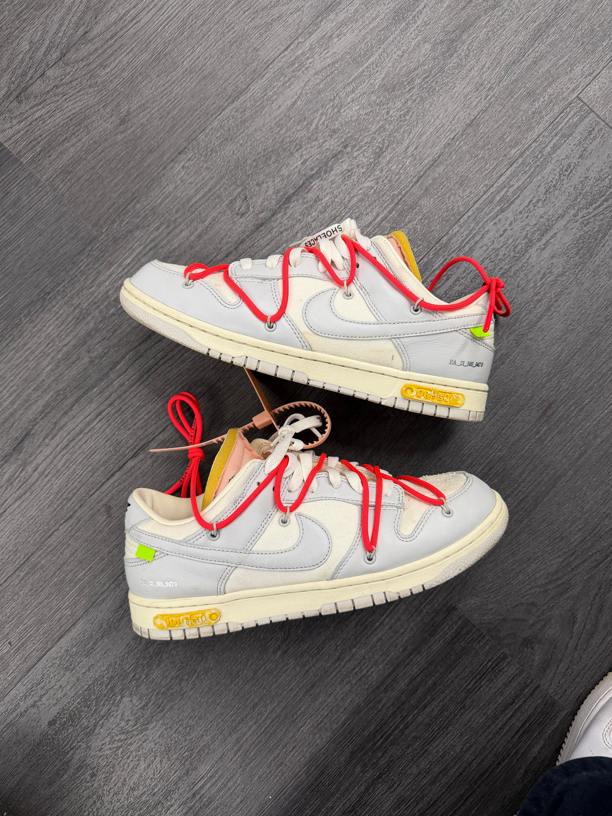 NIKE off white dunk "lot 6" 10M OG ALL U