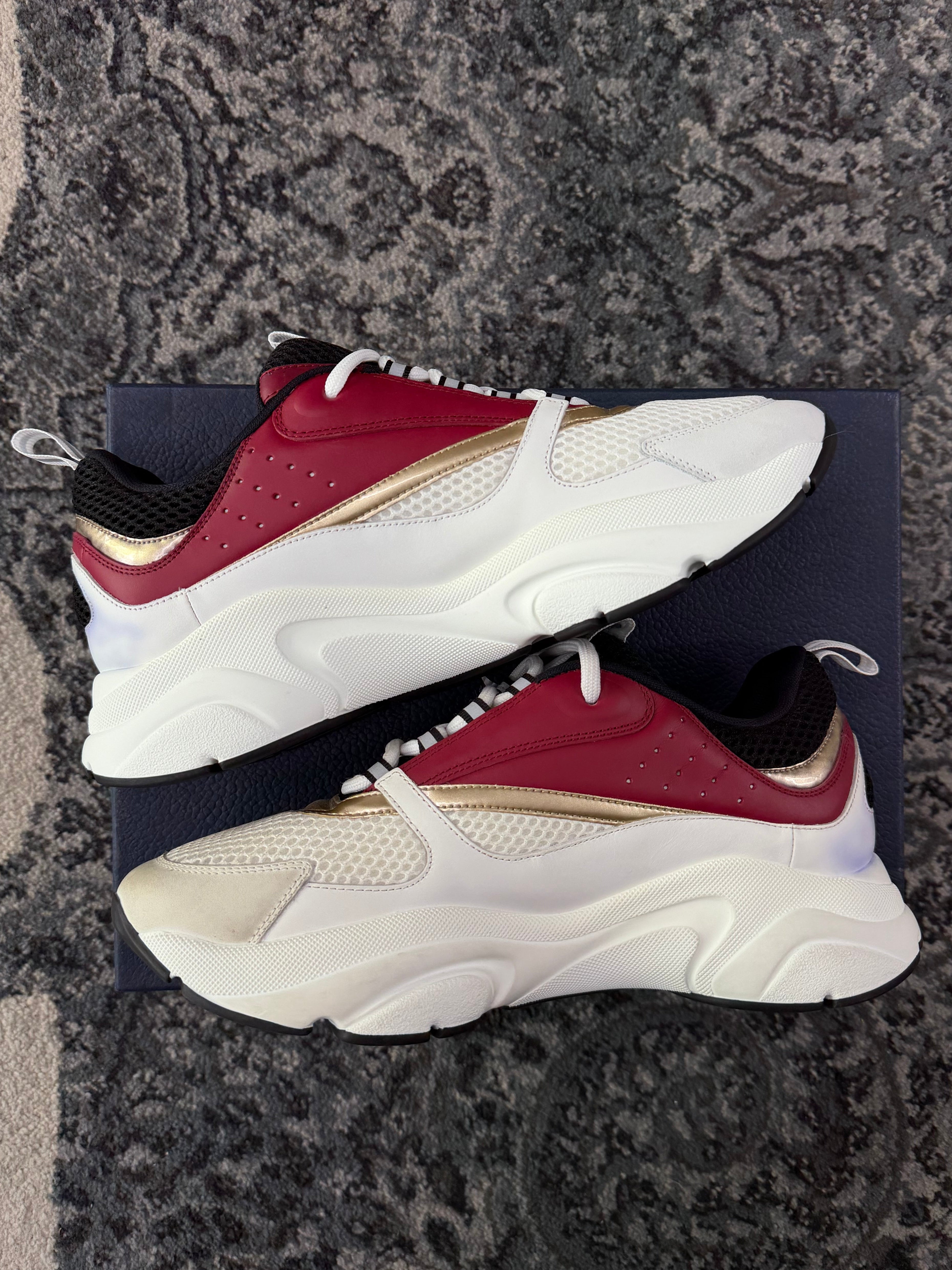DIOR B22 runners gold/red 43 (10M) OG ALL DS (defected)