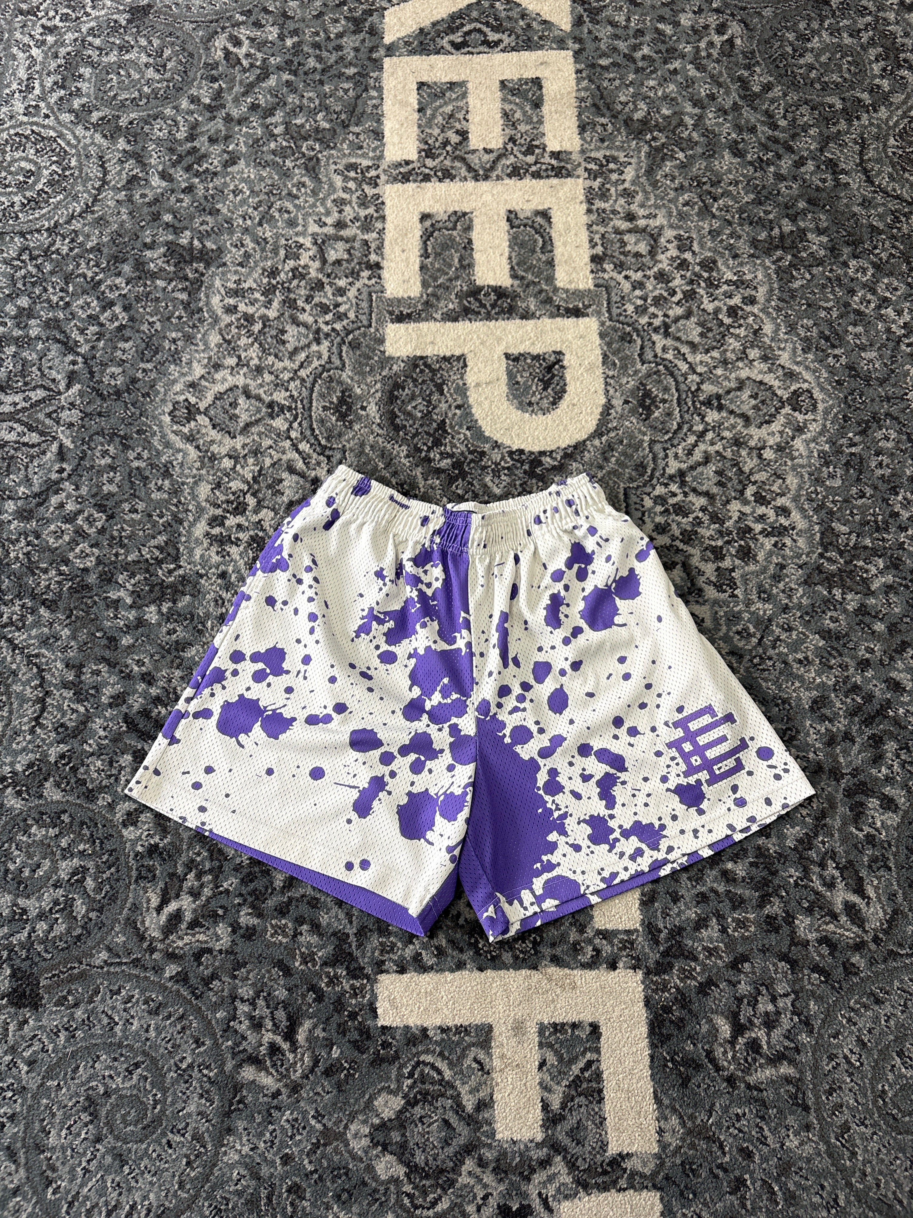 Eric Emanuel Purple Paint Splatter Size XL U