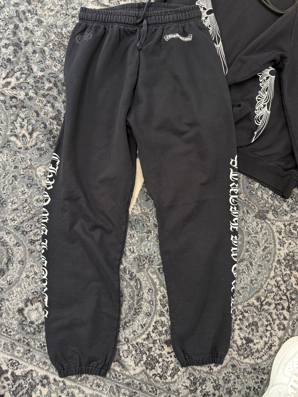 CHROME HEARTS floral sweatsuit black L U