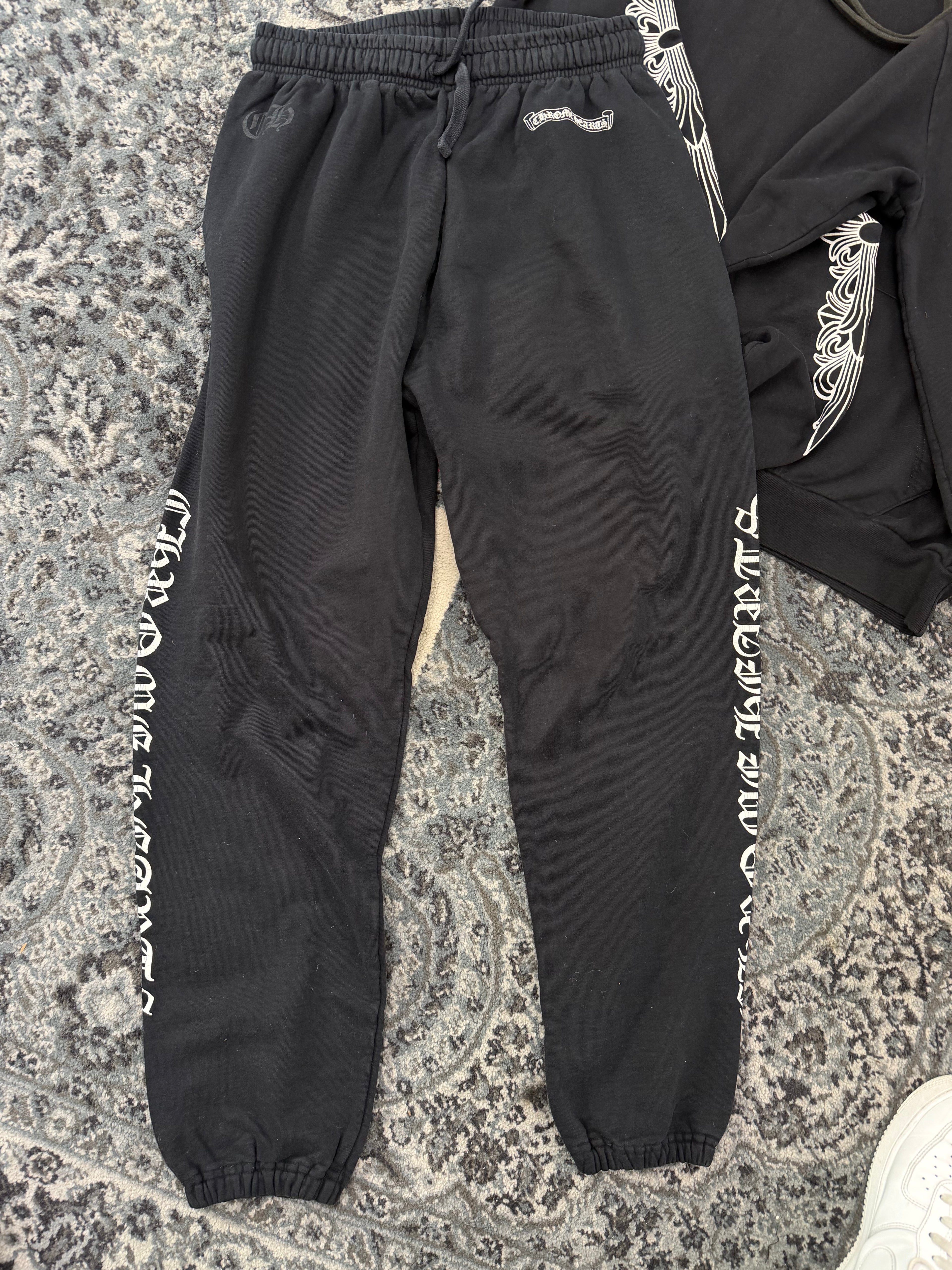 CHROME HEARTS floral sweatsuit black L U