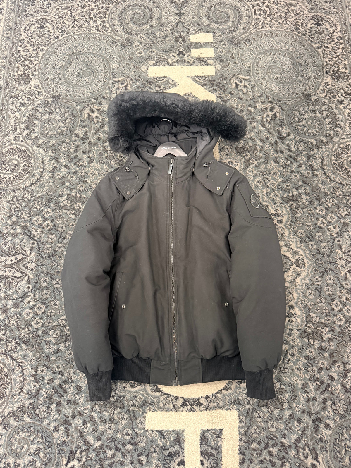 Moose Knuckle Black Jacket Size Large U