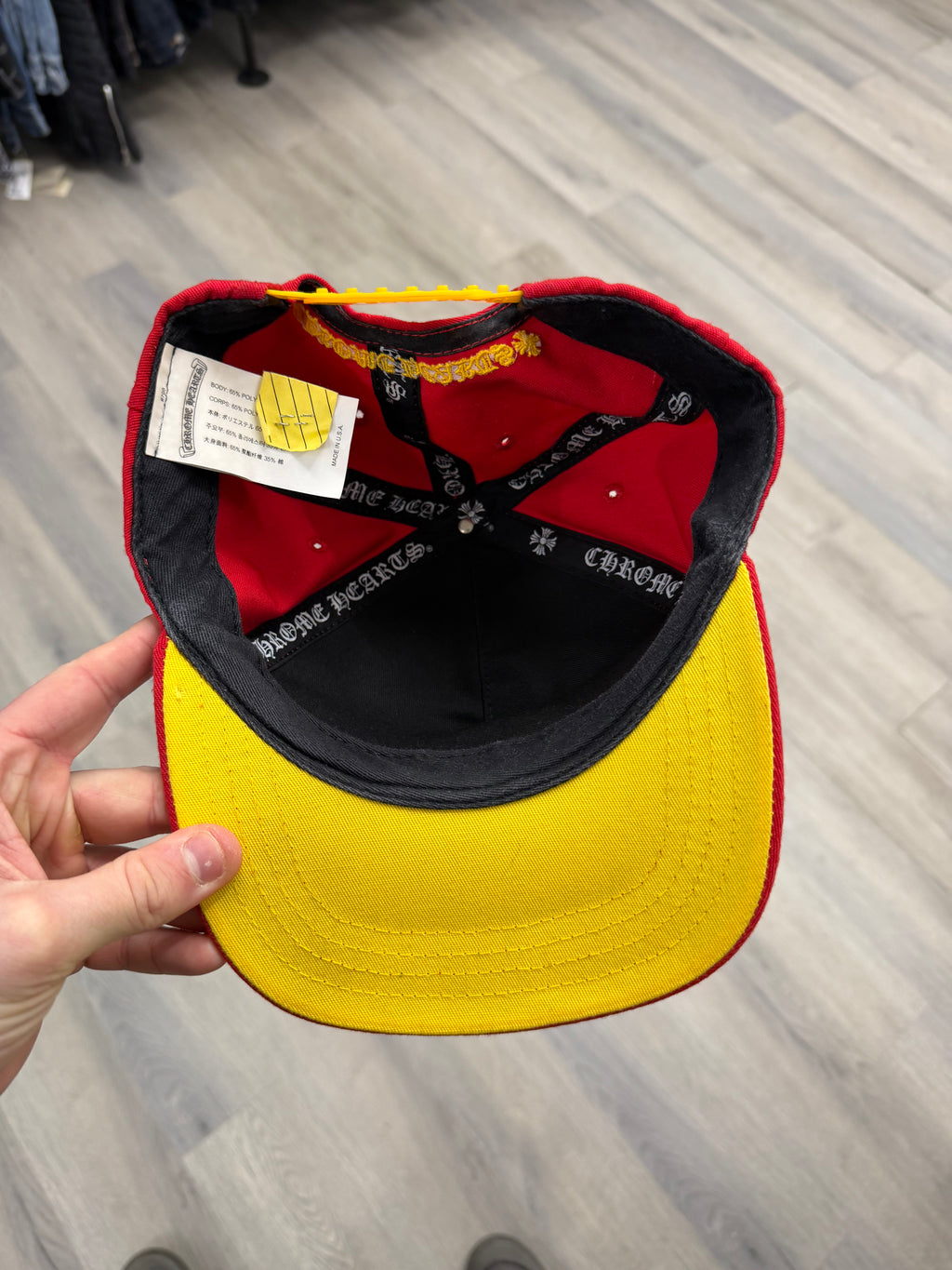 CHROME HEARTS ch trucker hat red/yellow OS U