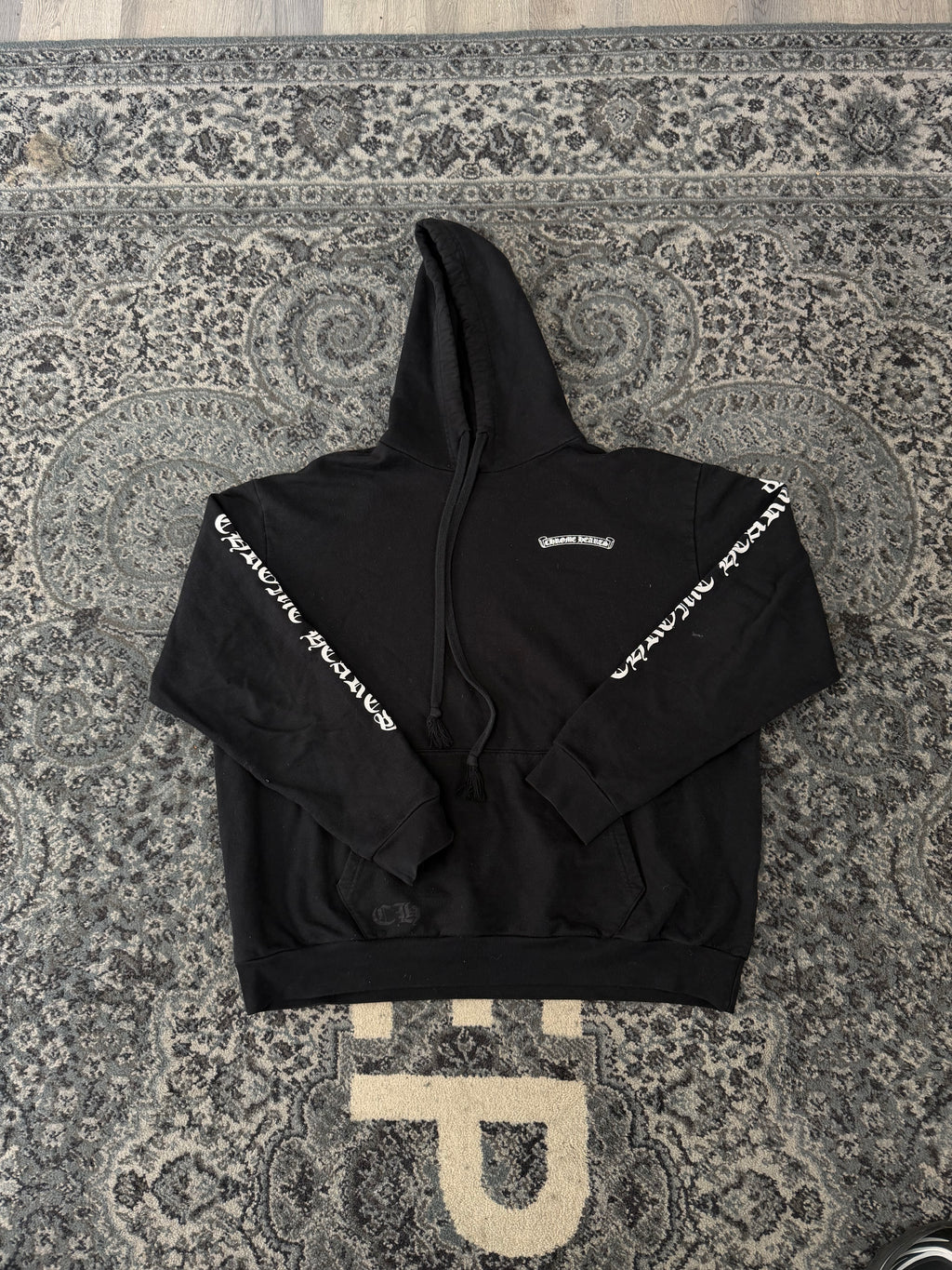 Chrome Hearts Scroll Logo Hoodie Xl U