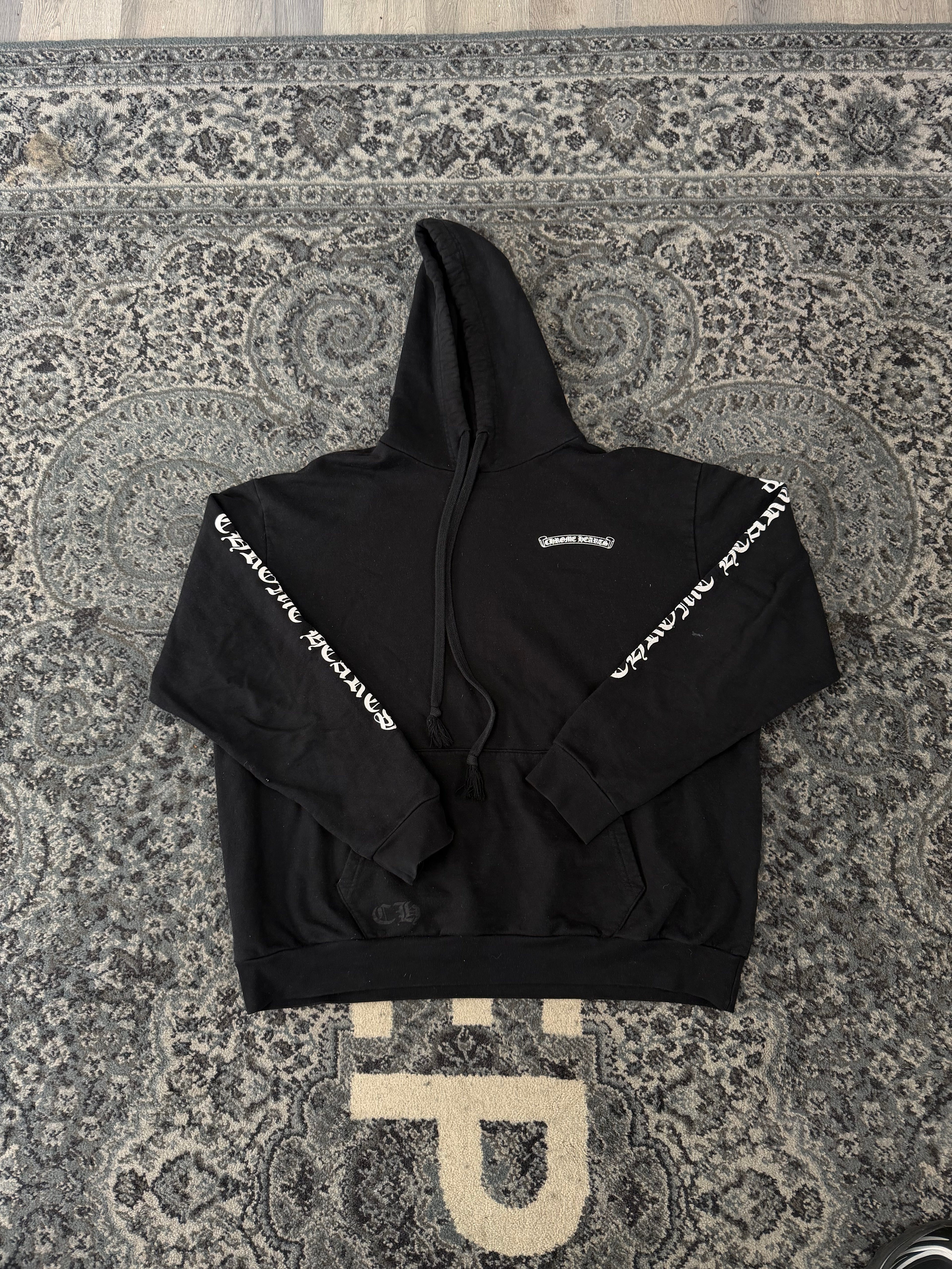 Chrome Hearts Scroll Logo Hoodie Xl U