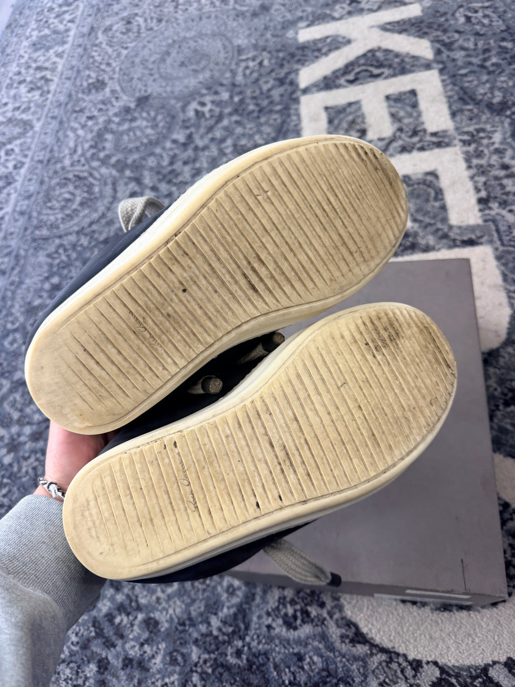 Rick Owen Mainline Jumbo Lace Size 42.5 (Fits 9.5-10) WB