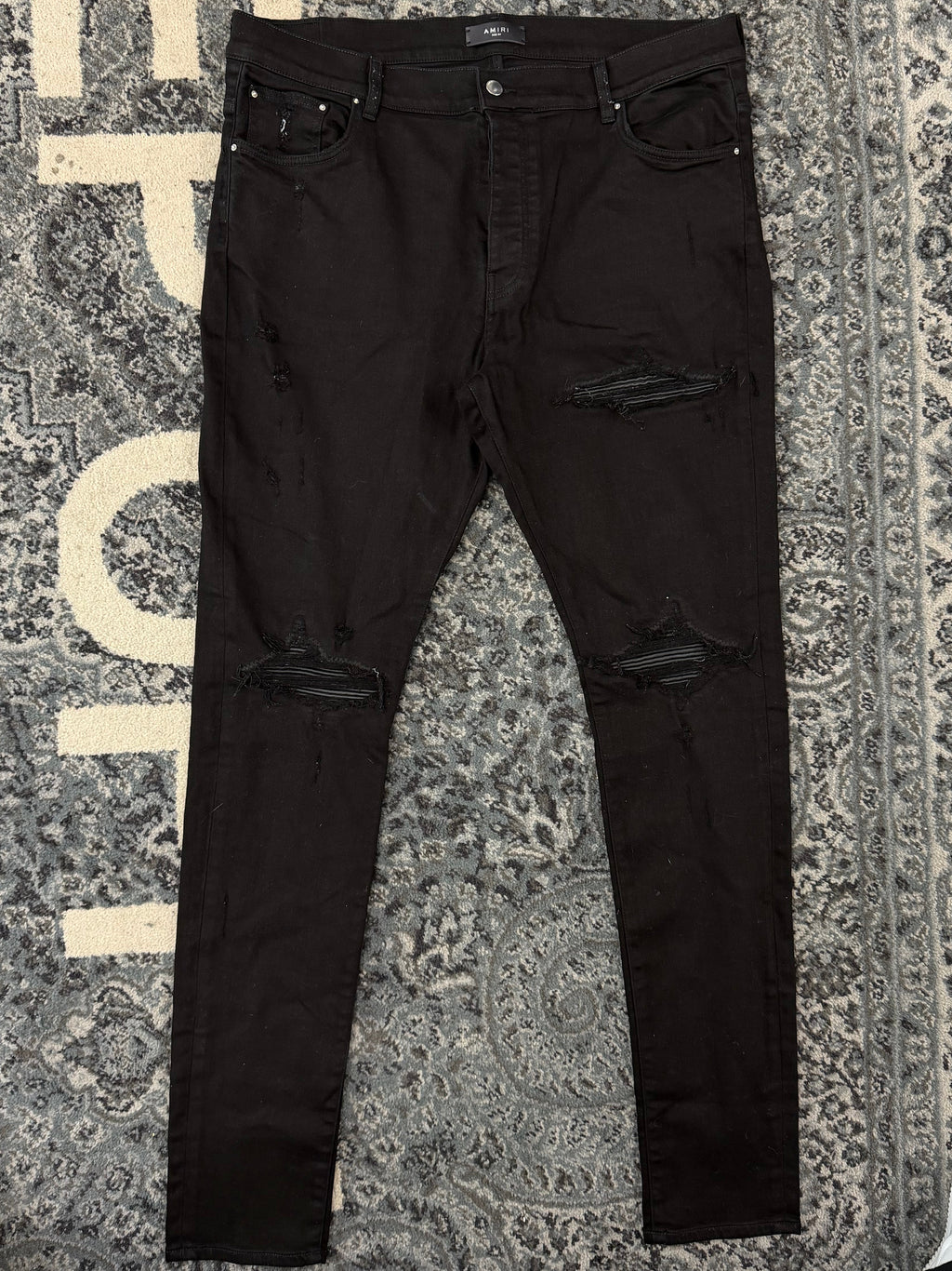 AMIRI black patch mx1 jeans black 40 U