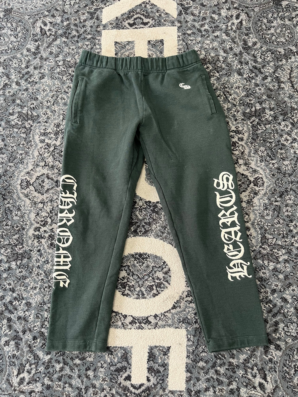 CHROME HEARTS slo ride sweatpants green M U