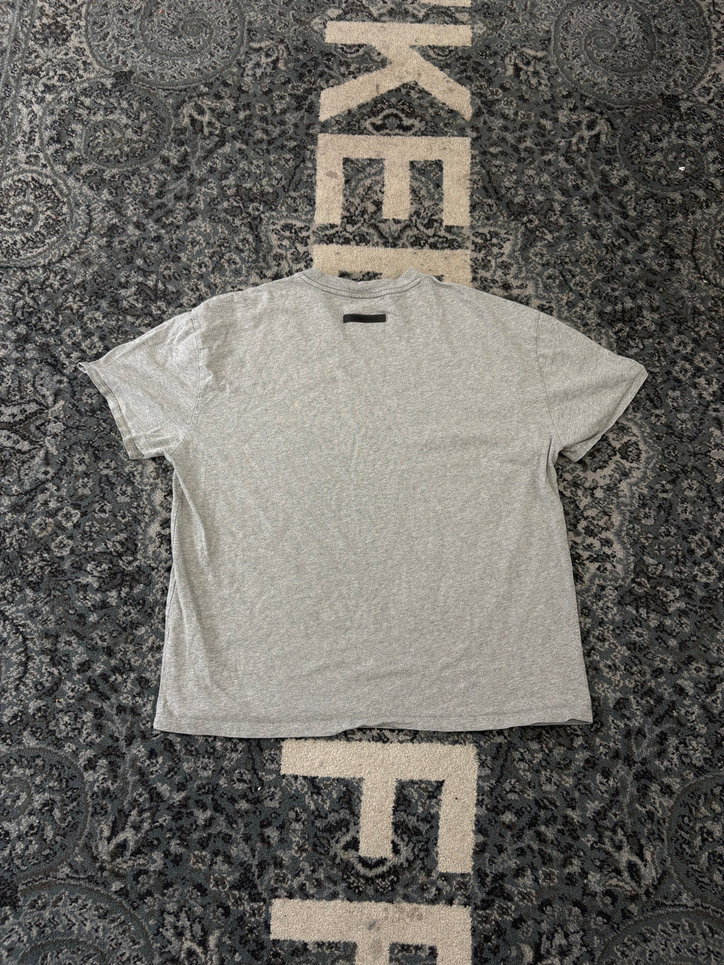 Essentials Gray Logo Tee Size M U