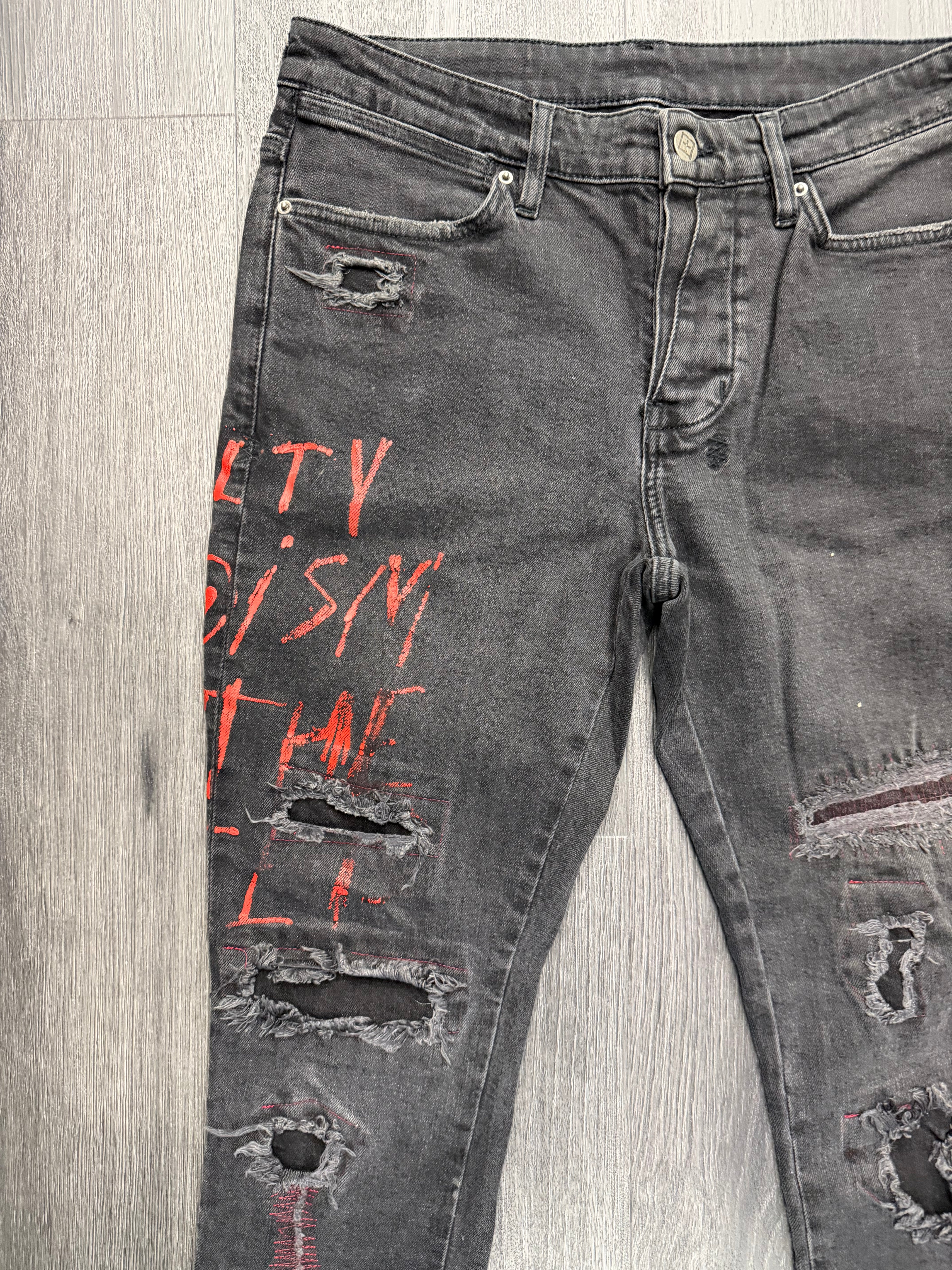 KSUBI jeans black/red 31 U