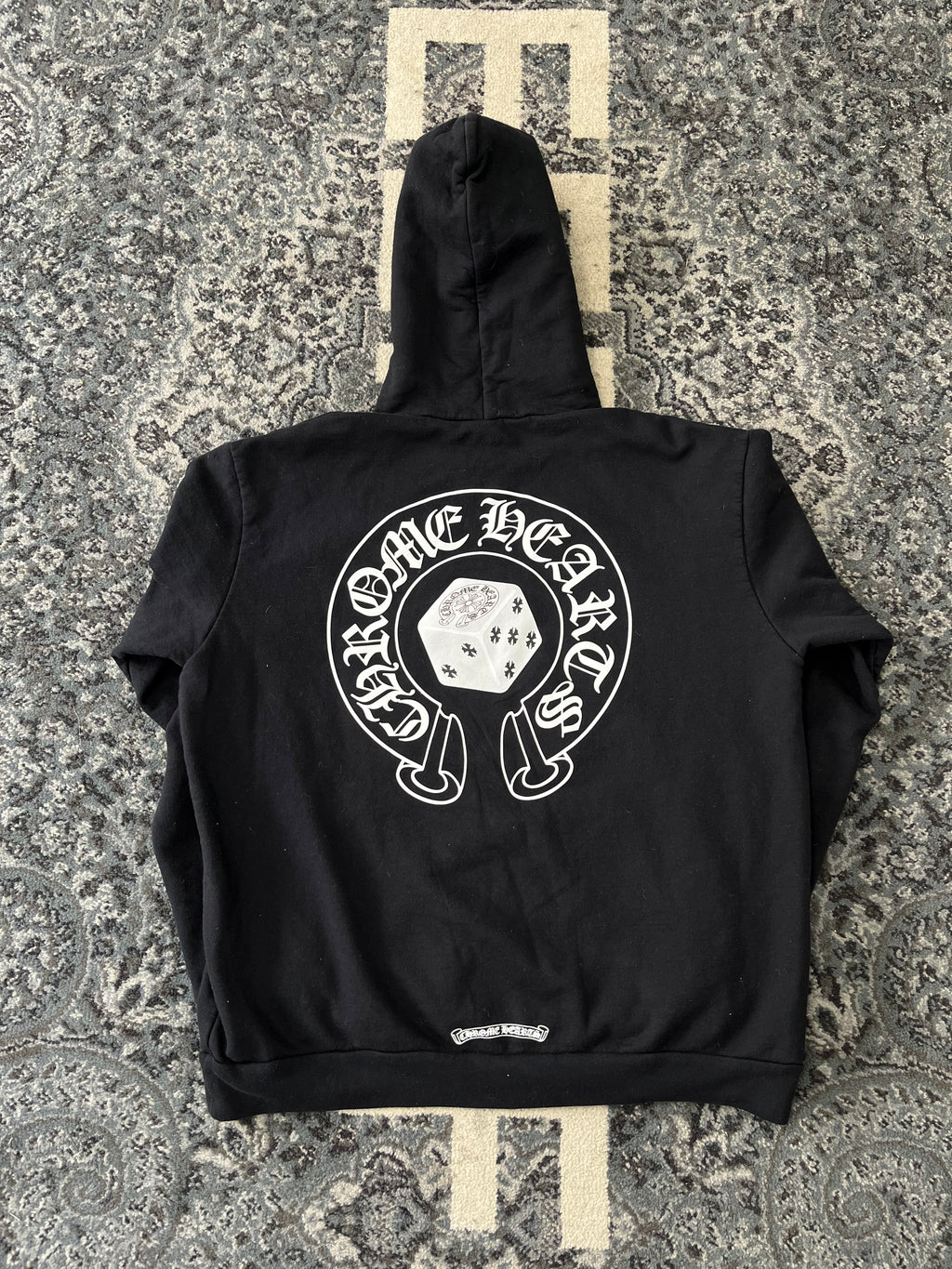 CHROME HEARTS fontaineblue 1 of 1 dice hoodie L U