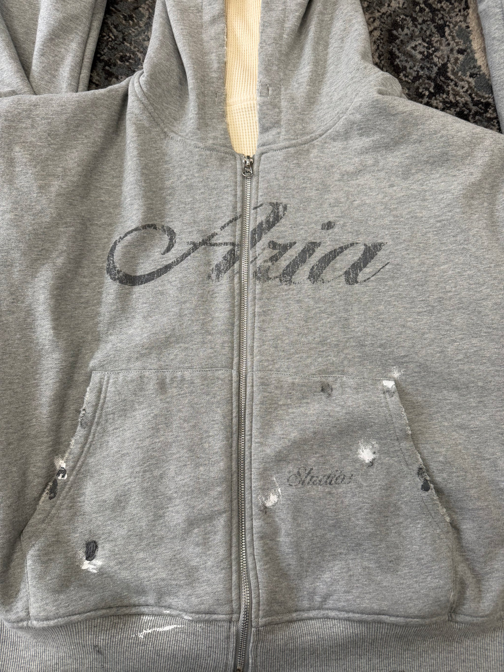 Aria Grey Hoodie sz small