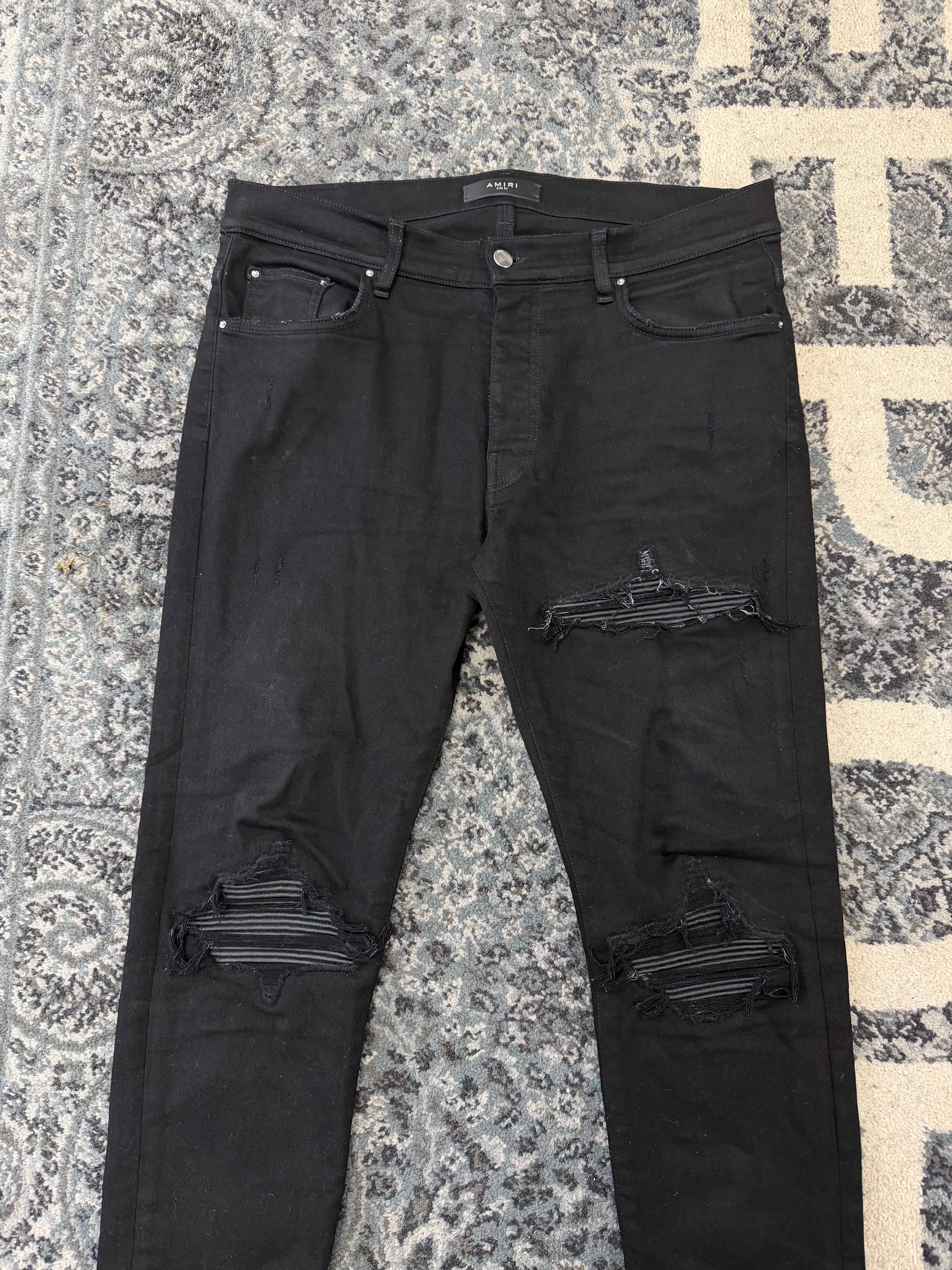 AMIRI black patch mx1 jeans black 36 U