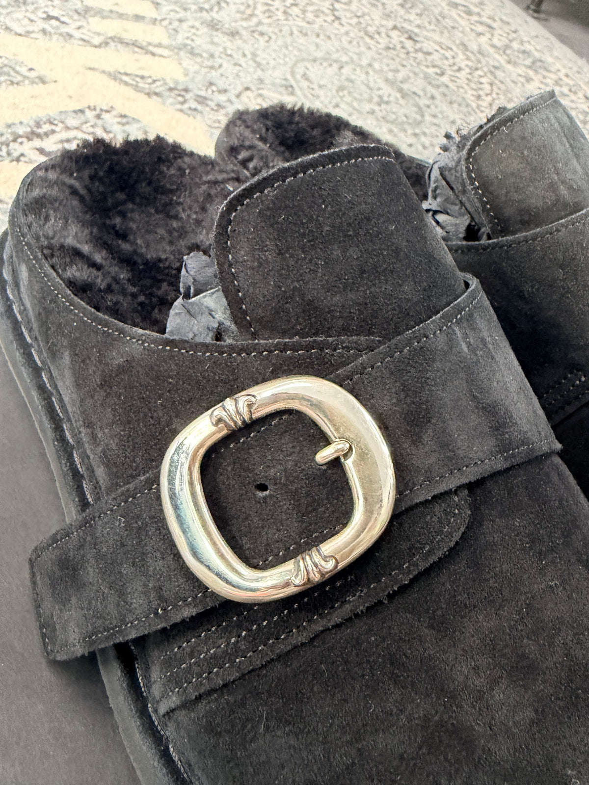 Chrome Heart Suede Clogs Size 10 (New)