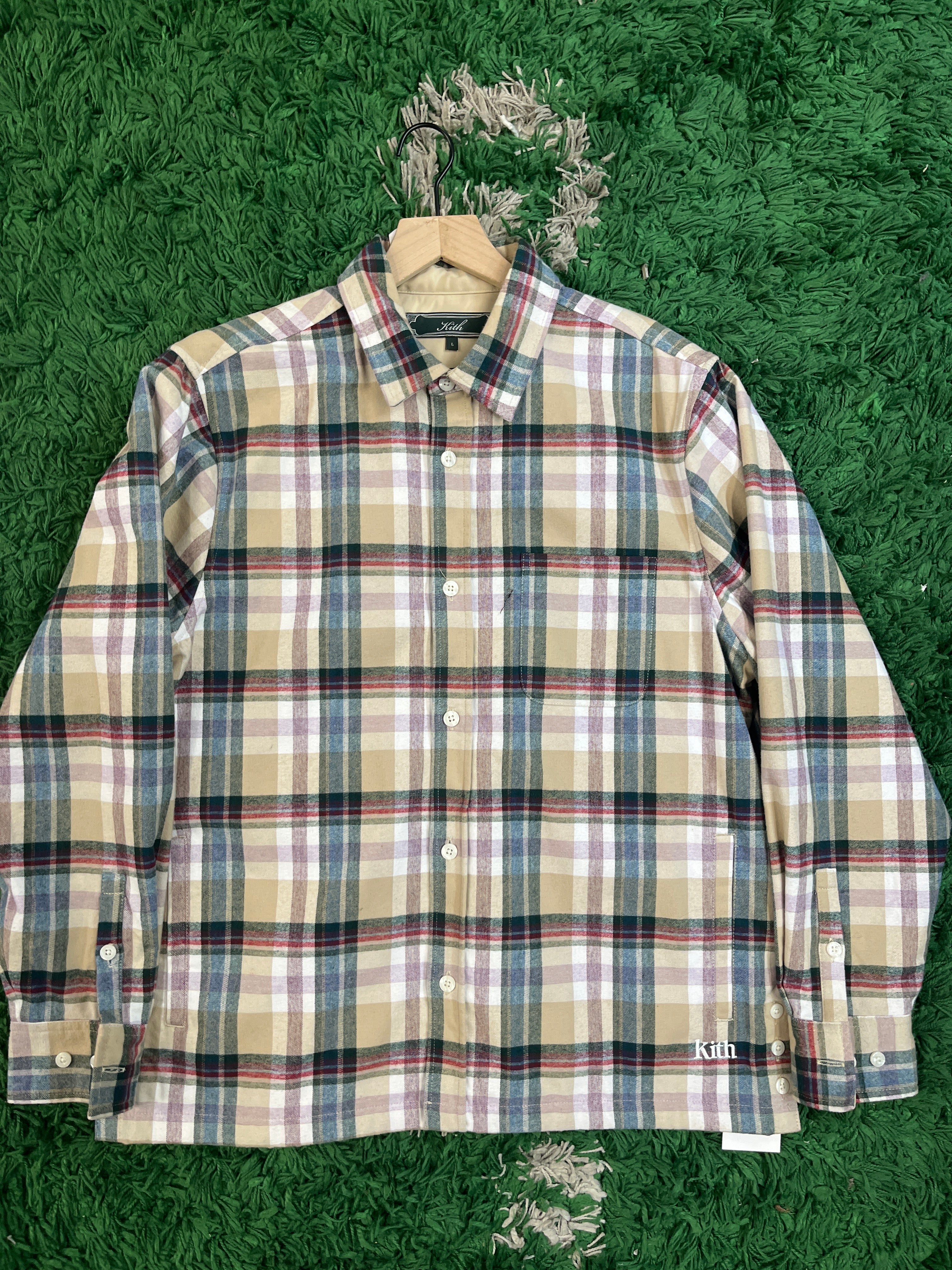 KITH plaid flannel L U