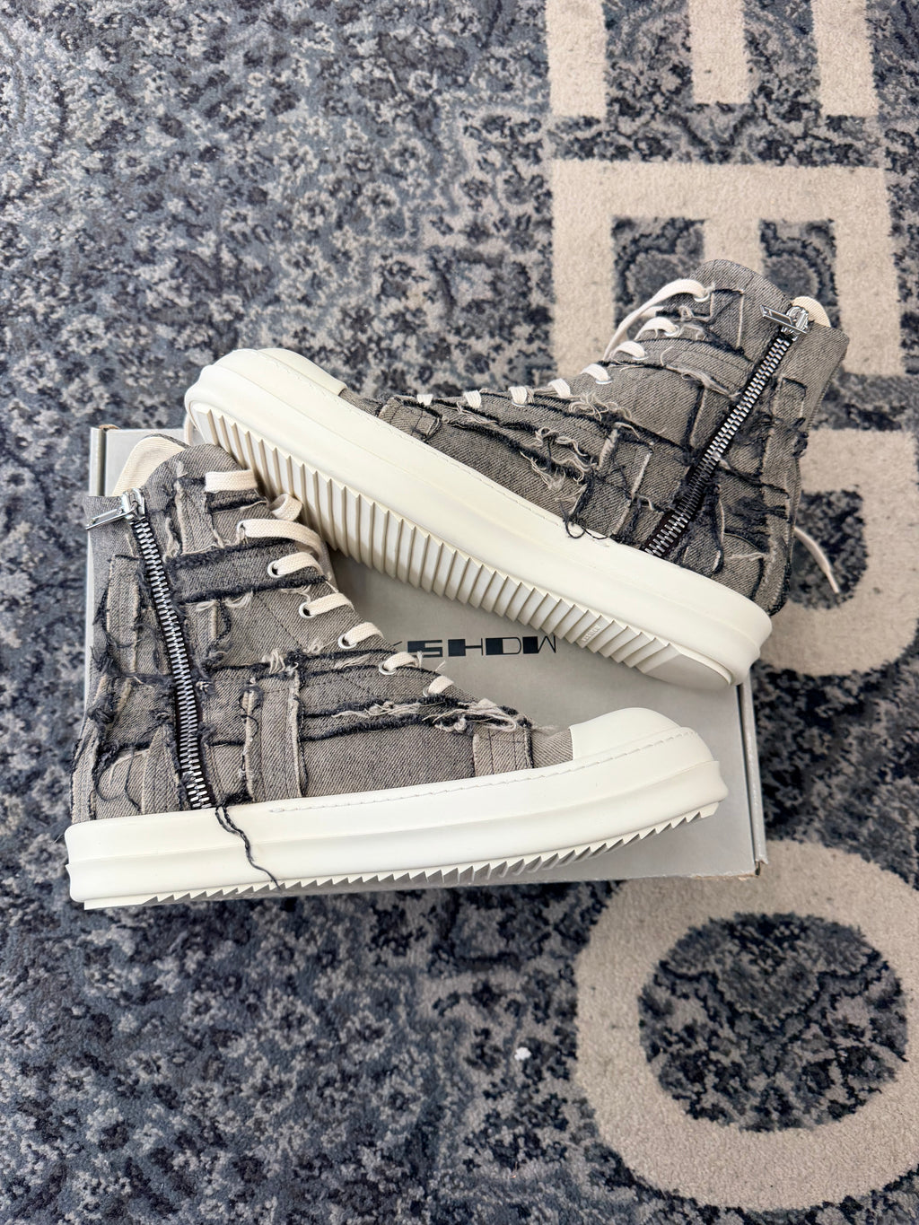 Rick Owens Drkshdw Distressed Ramones Size 11 DS