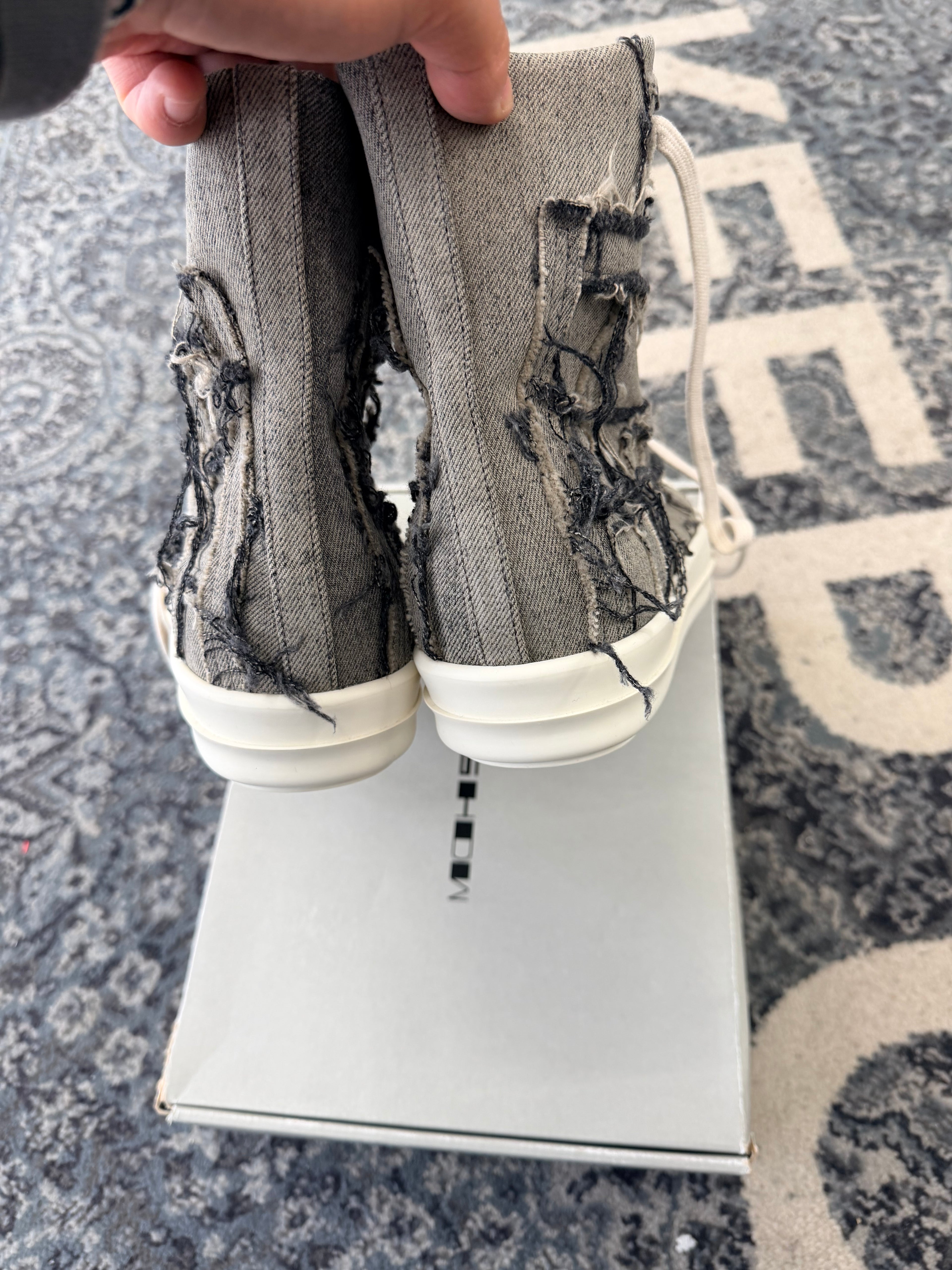 Rick Owens Drkshdw Distressed Ramones Size 11 DS