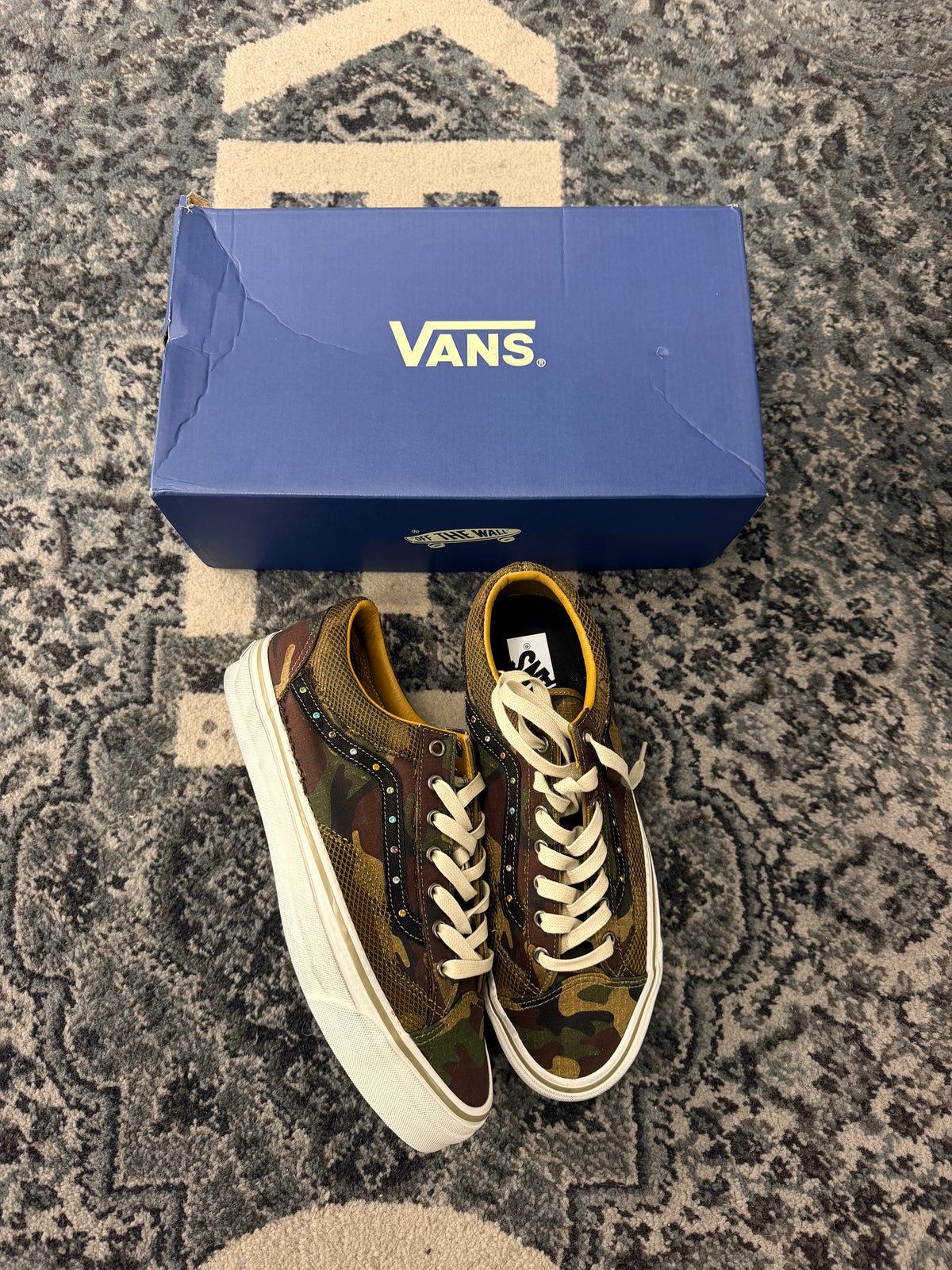 Vans Premium Old Skool Woodland Camo Size 10.5 DS