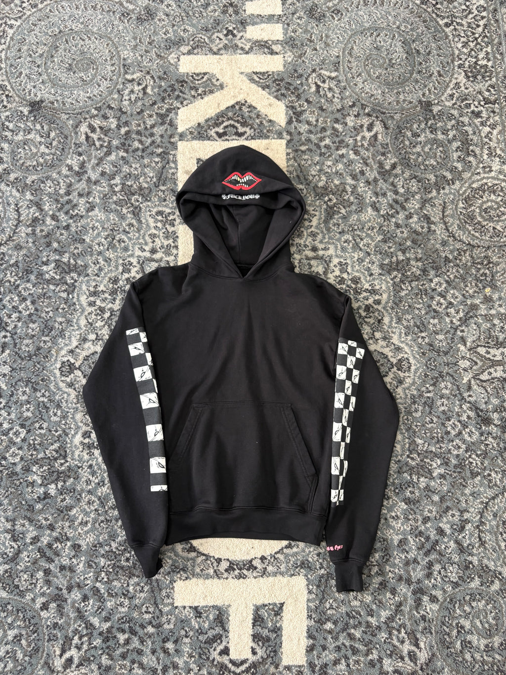 CHROME HEARTS matty boy 99 eyes double hoodie black XS U