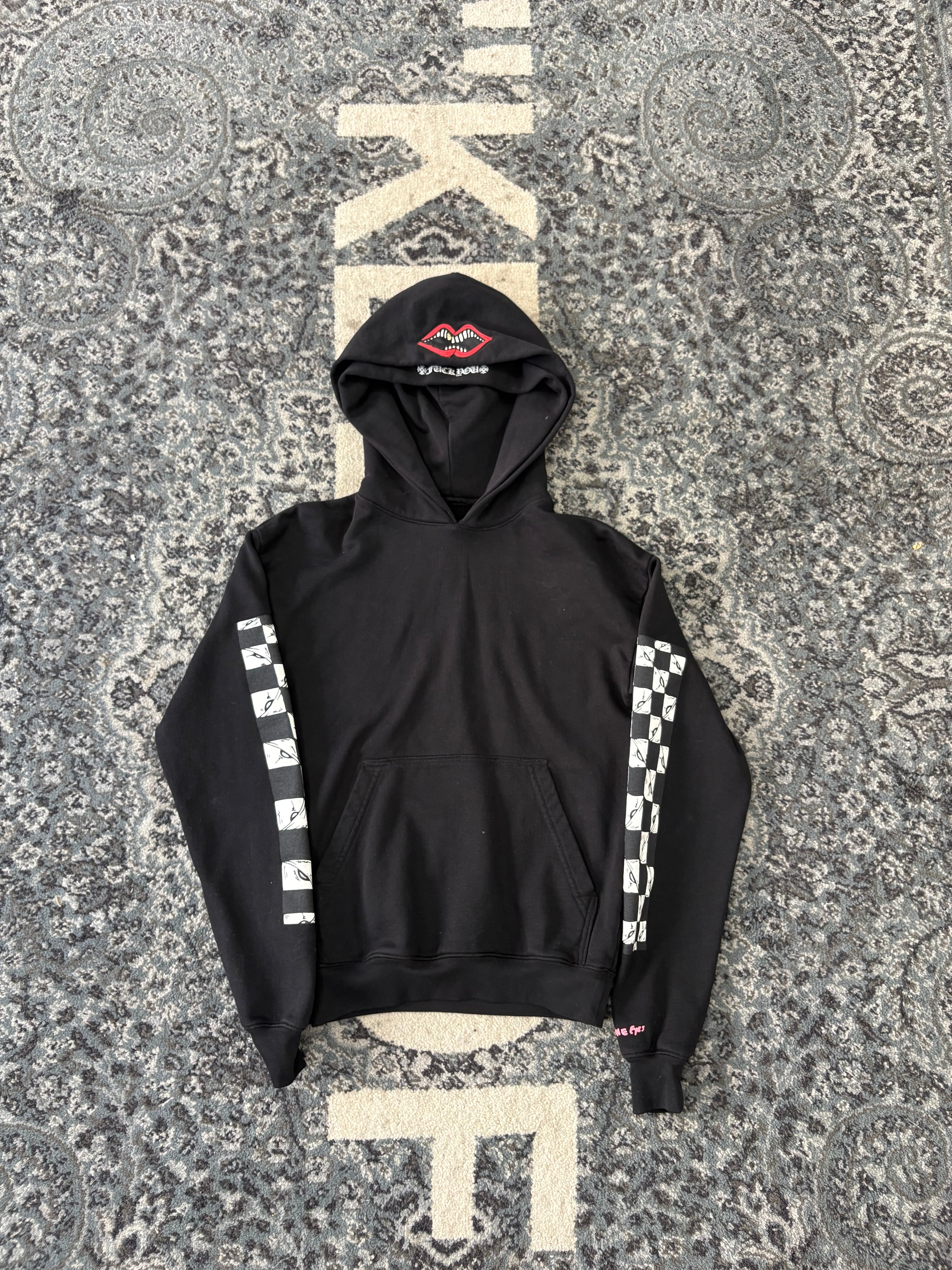 CHROME HEARTS matty boy 99 eyes double hoodie black XS U