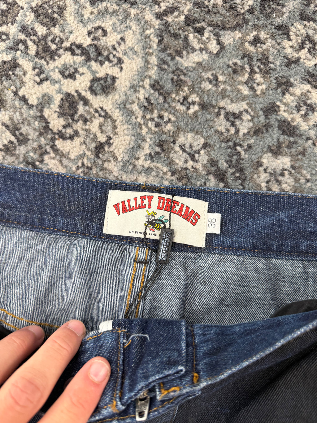 VALE "armor denim" carpenter pants navy 36 U