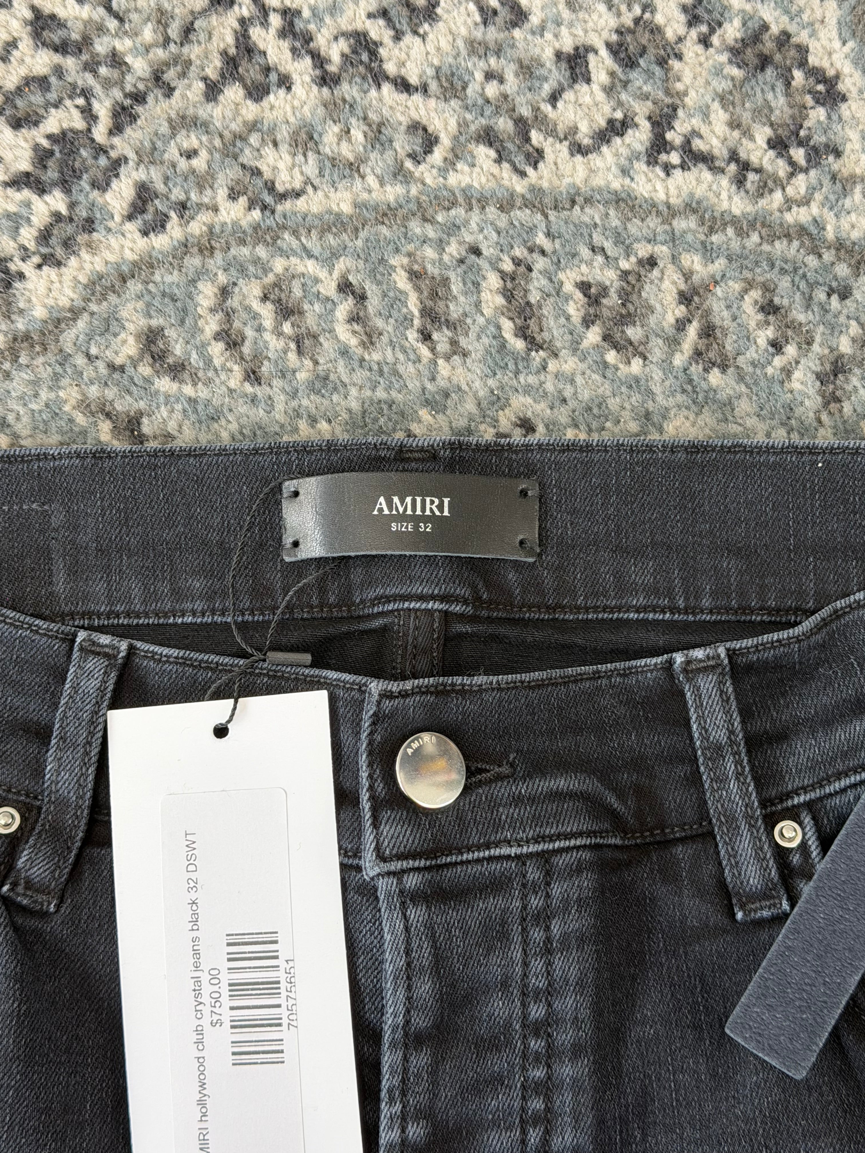 AMIRI hollywood club crystal jeans black 32 DSWT