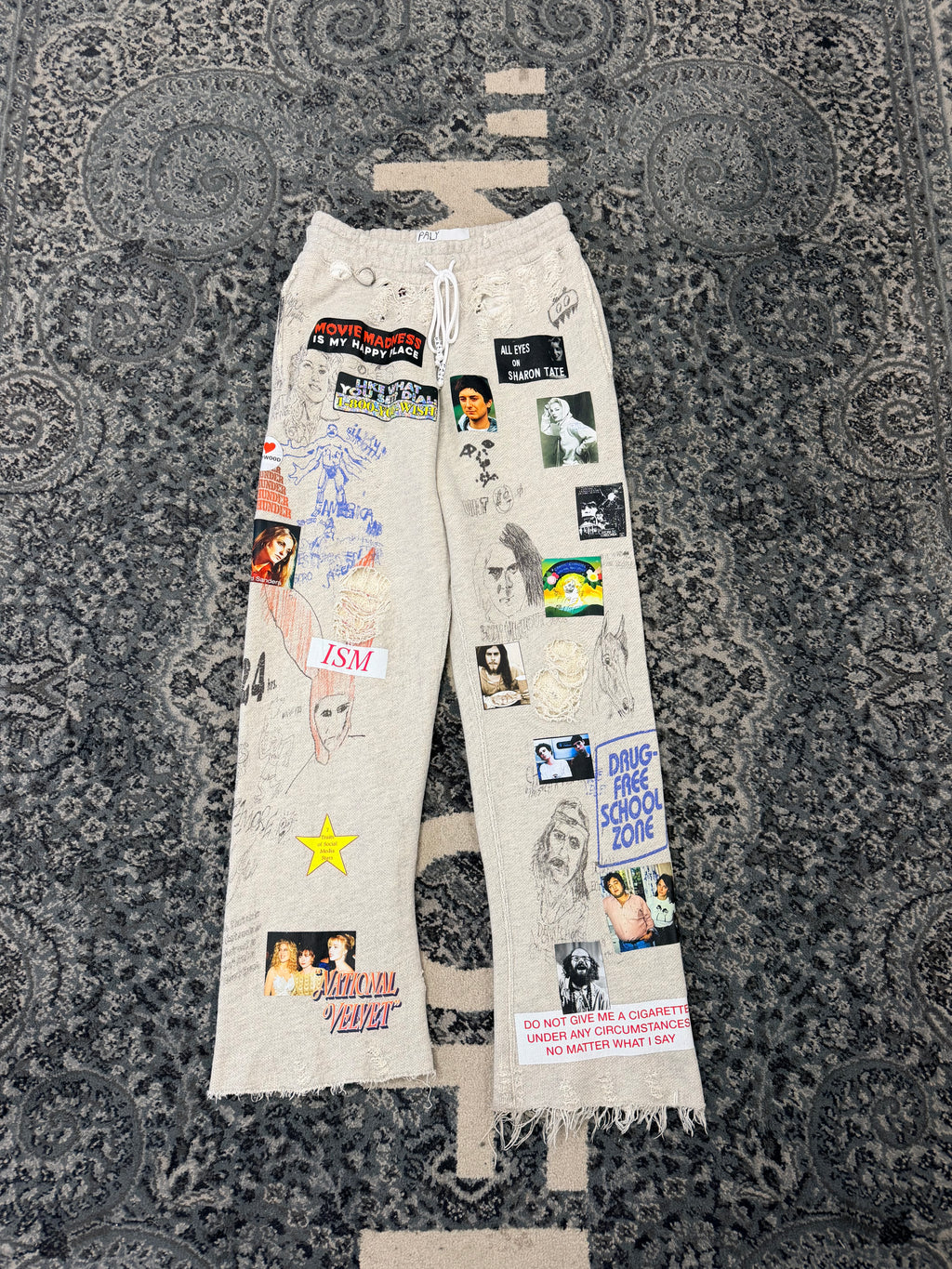 Paly Beige Pictured sweatpants size S U