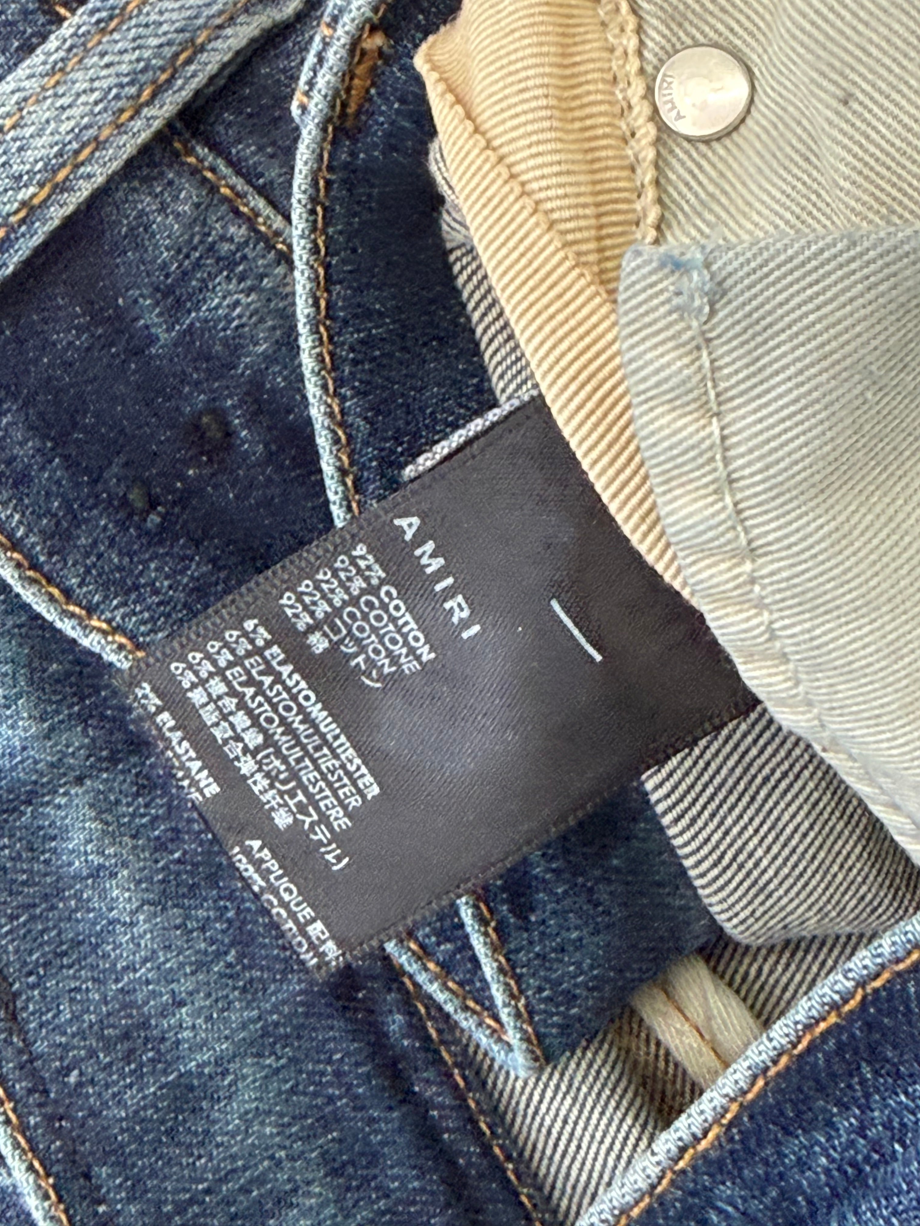 Amiri MX 1 Red bandana sz 34