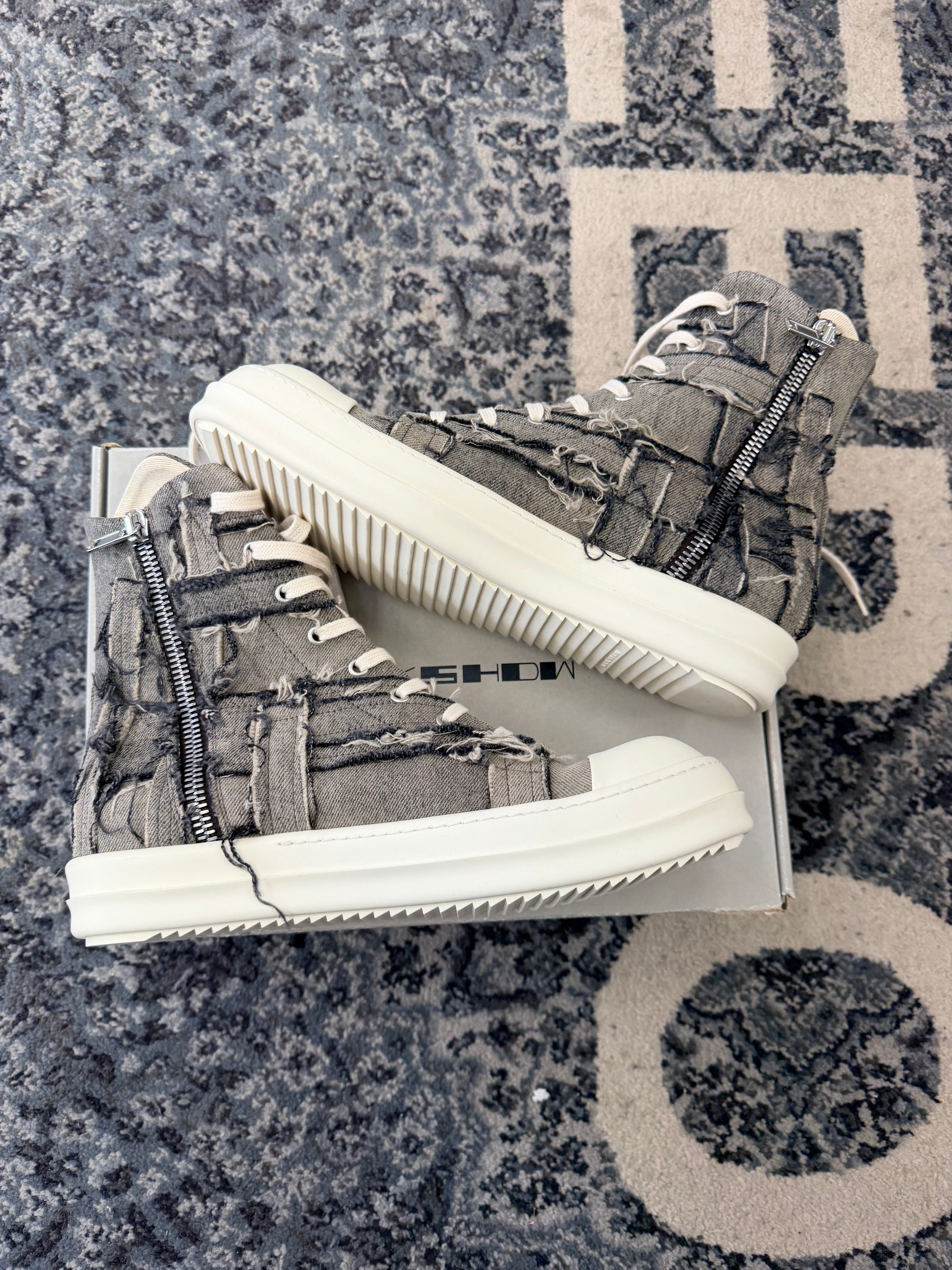 Rick Owens Drkshdw Distressed Ramones Size 11 DS